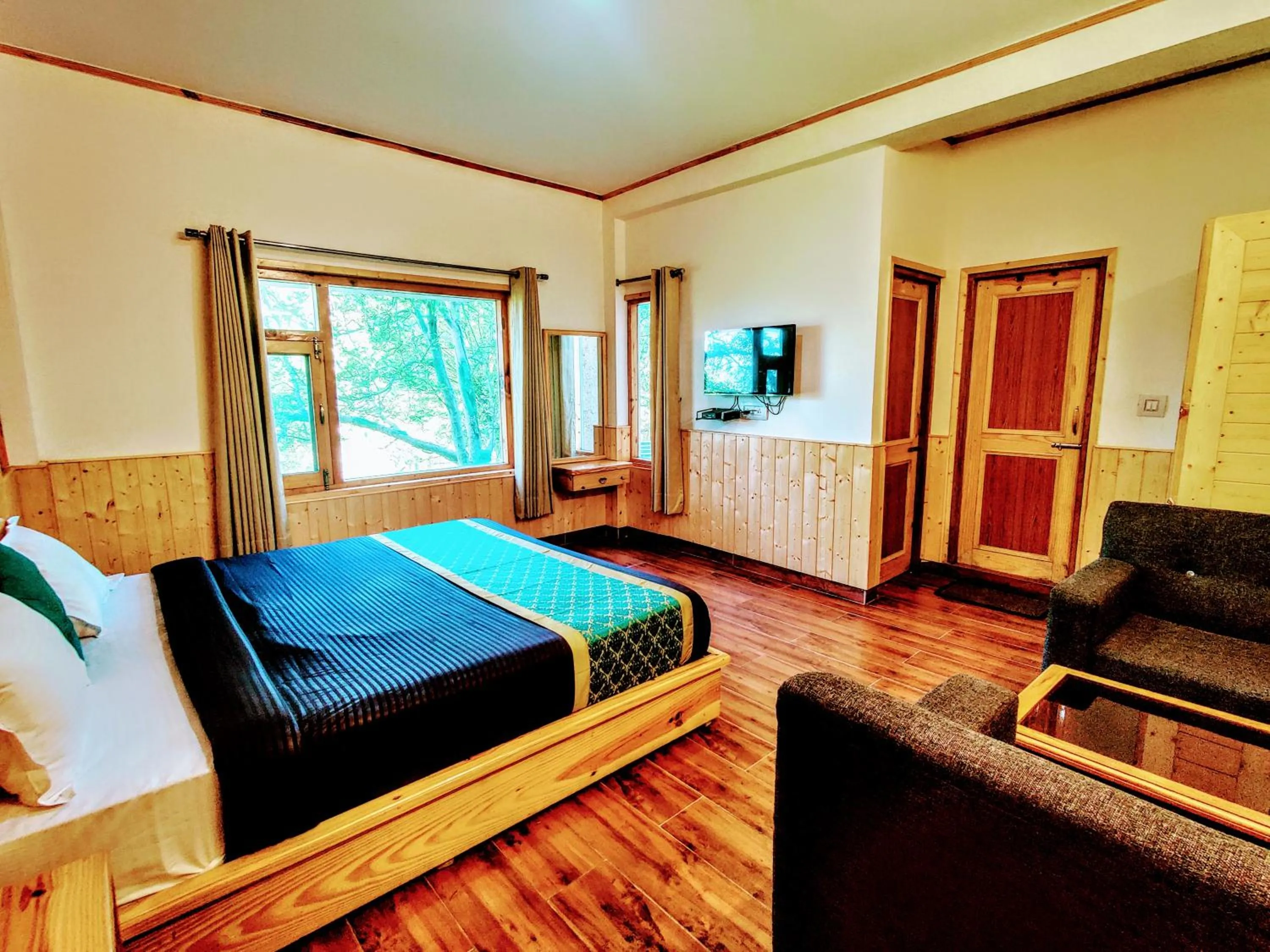 Bedroom in Luxury Planet Resort Manali