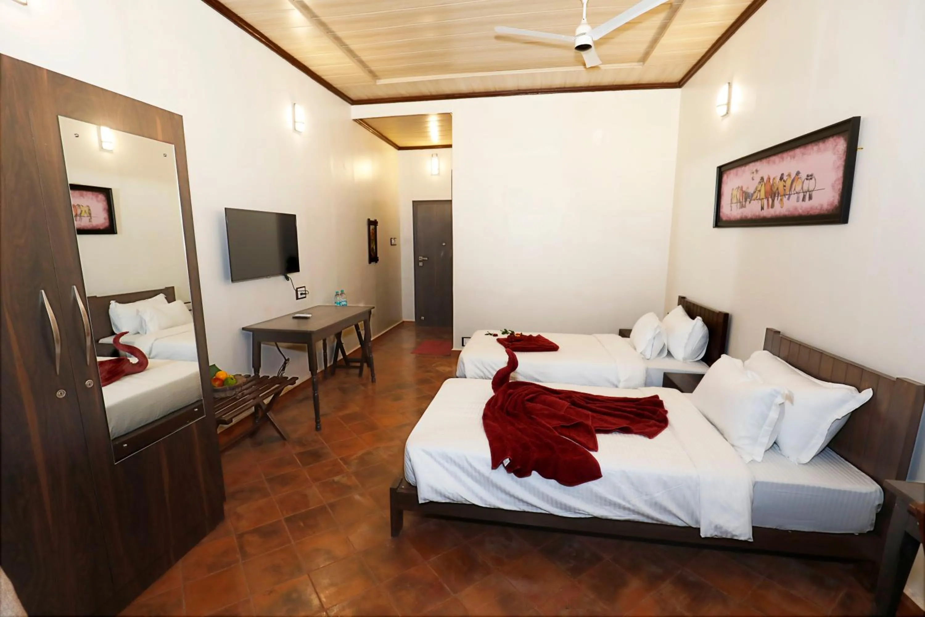 Living room, Bed in Chira Meadows Ecoresort, Dapoli
