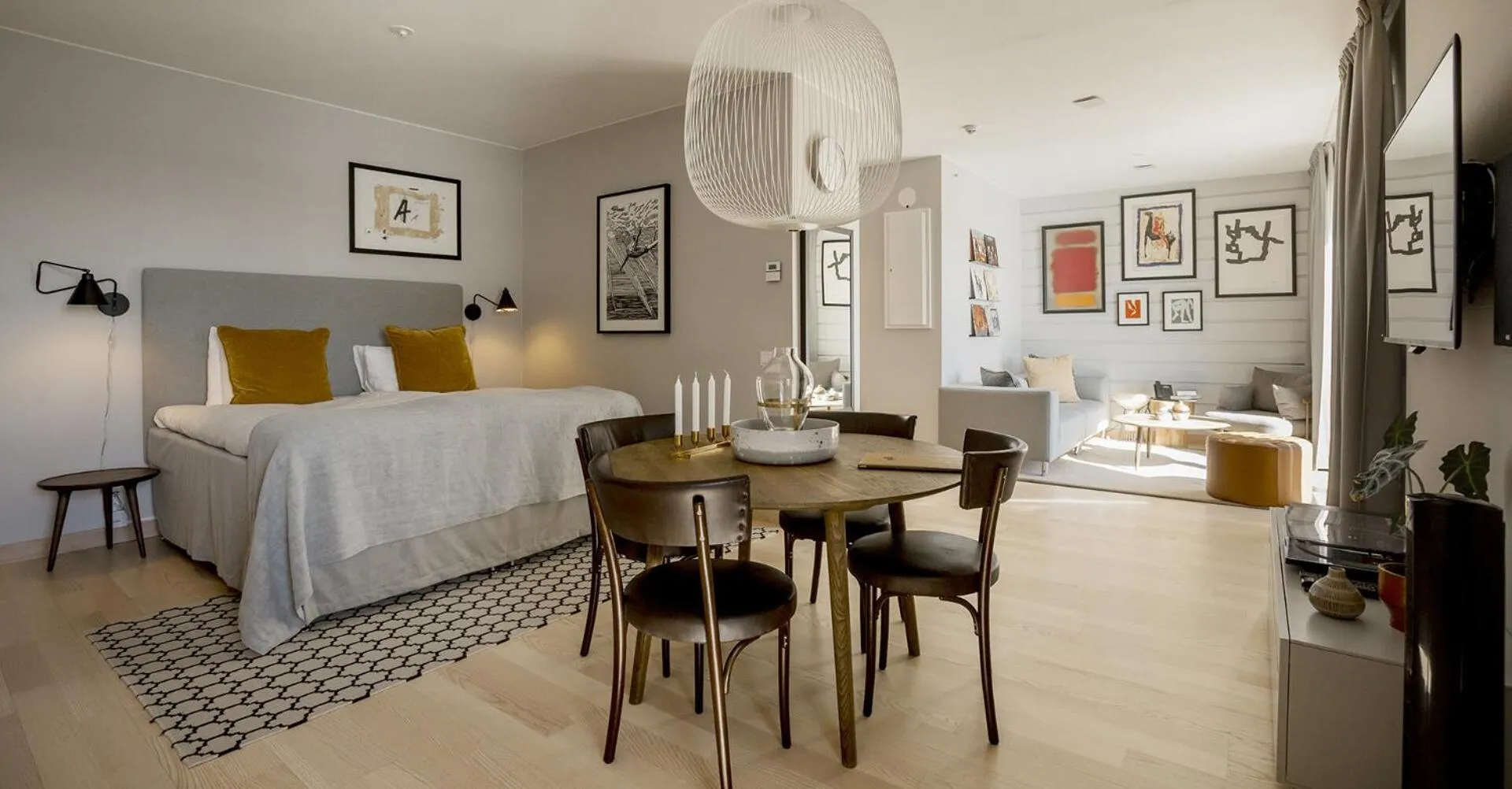 Bed in Slottsholmen Hotell och Restaurang