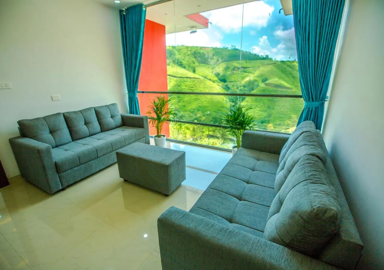 Living room in Hidden Valley Hill View Cottage Vagamon by VOYE HOMES - Rooms with Hill View