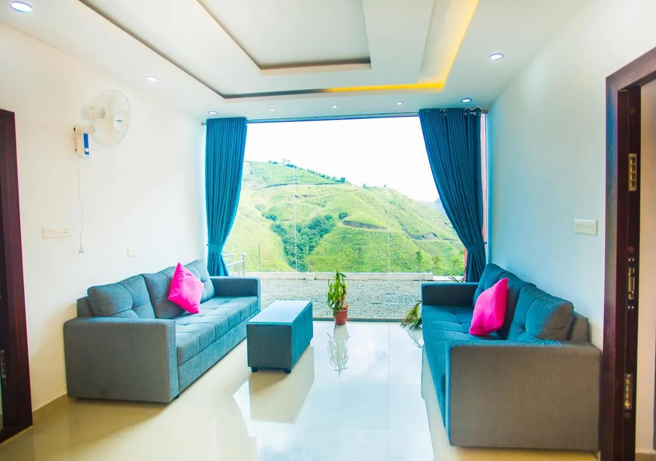 Living room in Hidden Valley Hill View Cottage Vagamon by VOYE HOMES - Rooms with Hill View