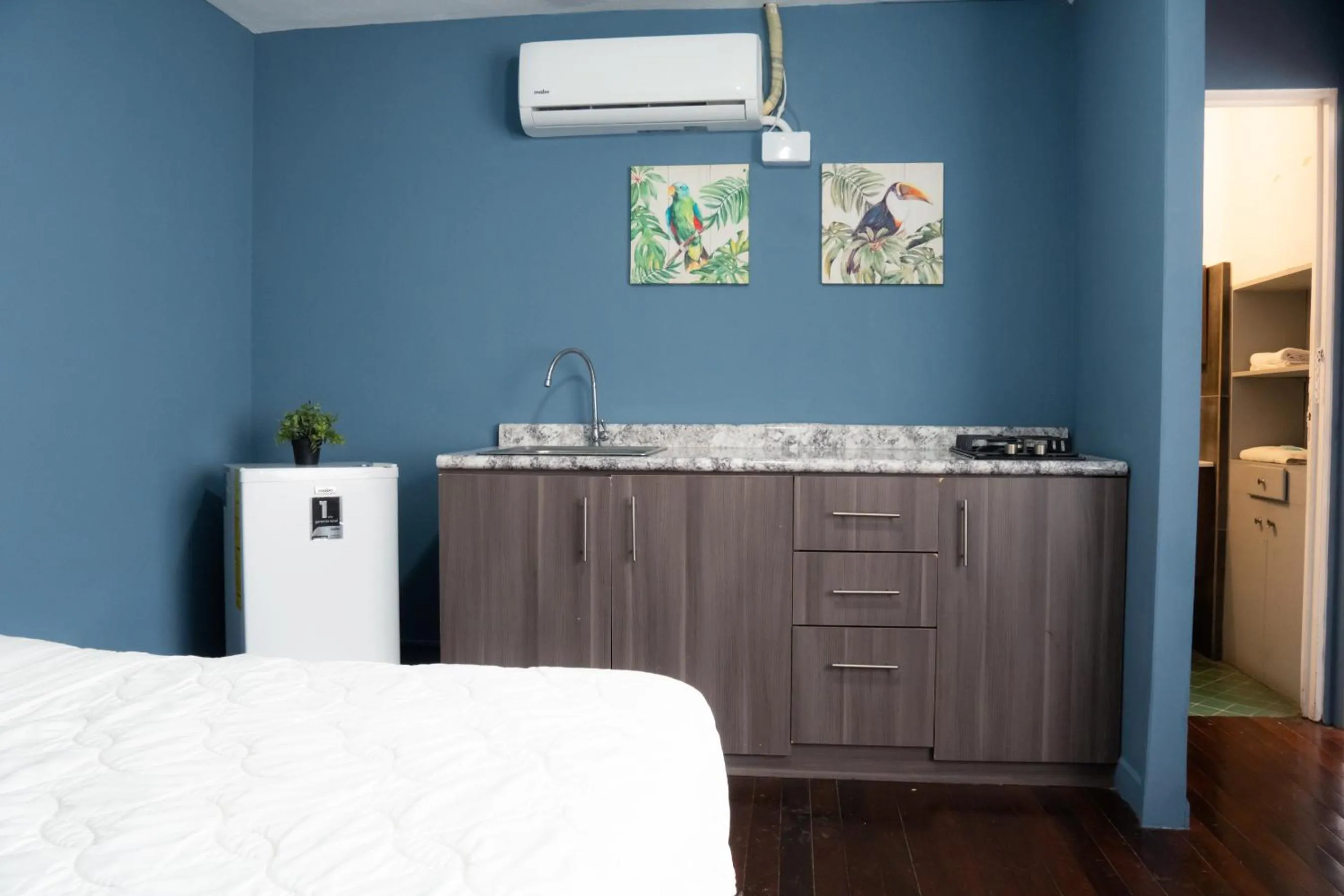 air conditioner, Bed in Otoya 1907 Hotel