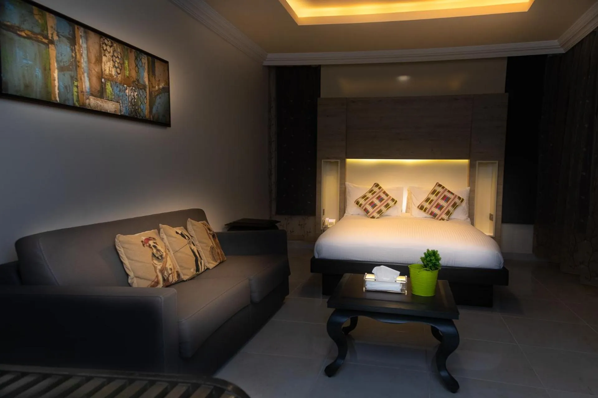 Bedroom, Bed in Home Suites Boutique Hotel Freetown
