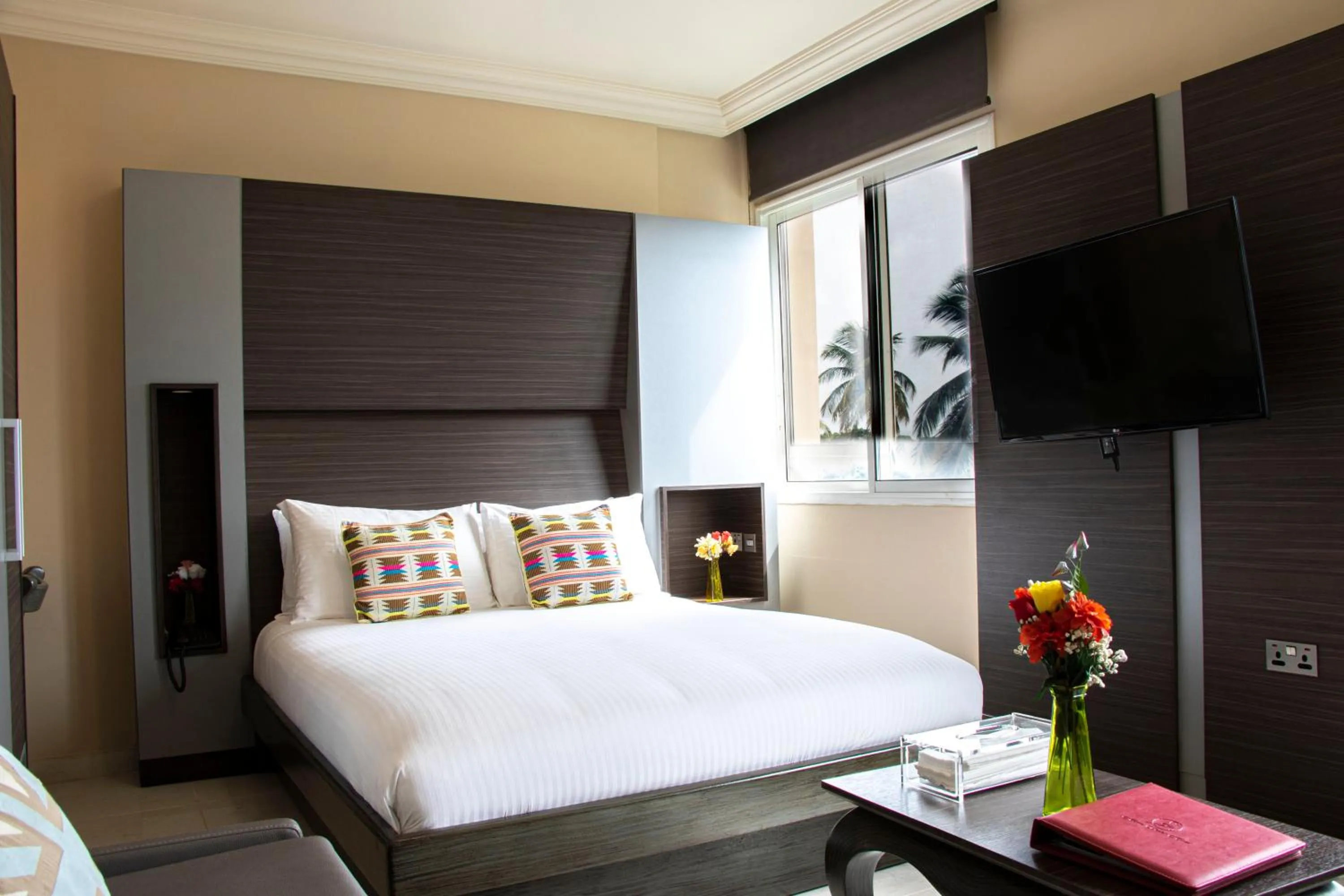 Bedroom, Bed in Home Suites Boutique Hotel Freetown