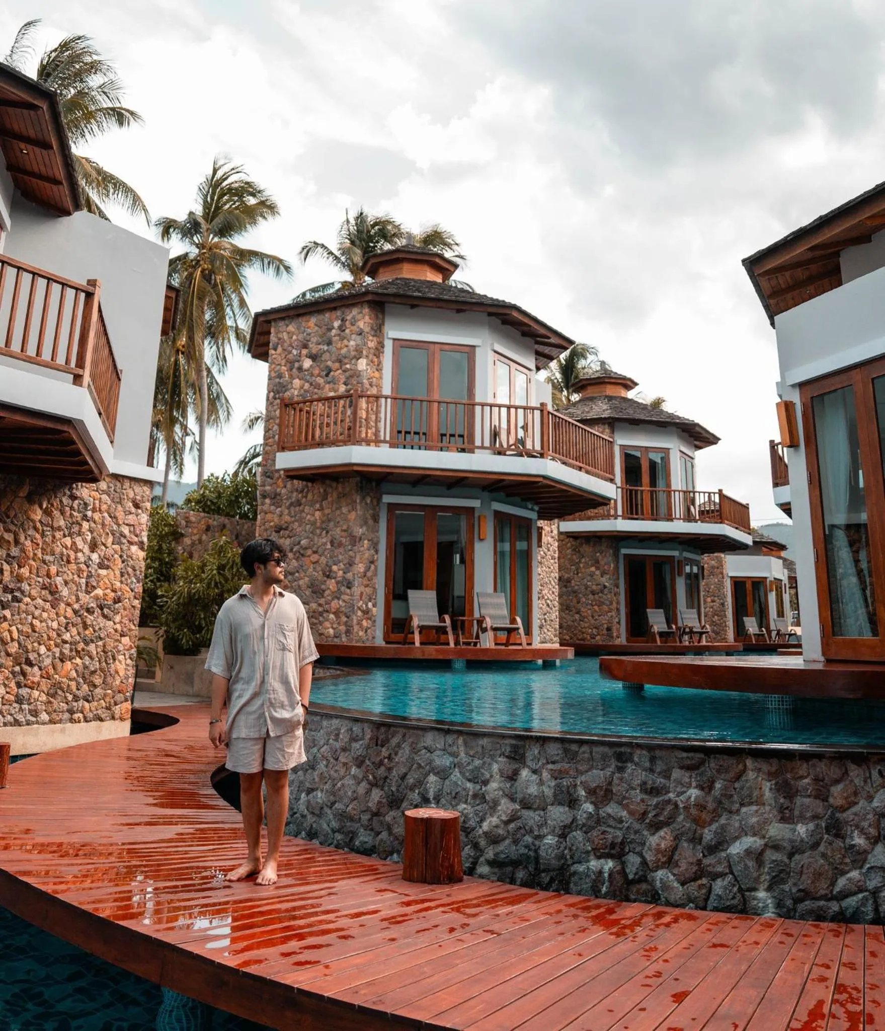 Pool view in Yotaka Khanom