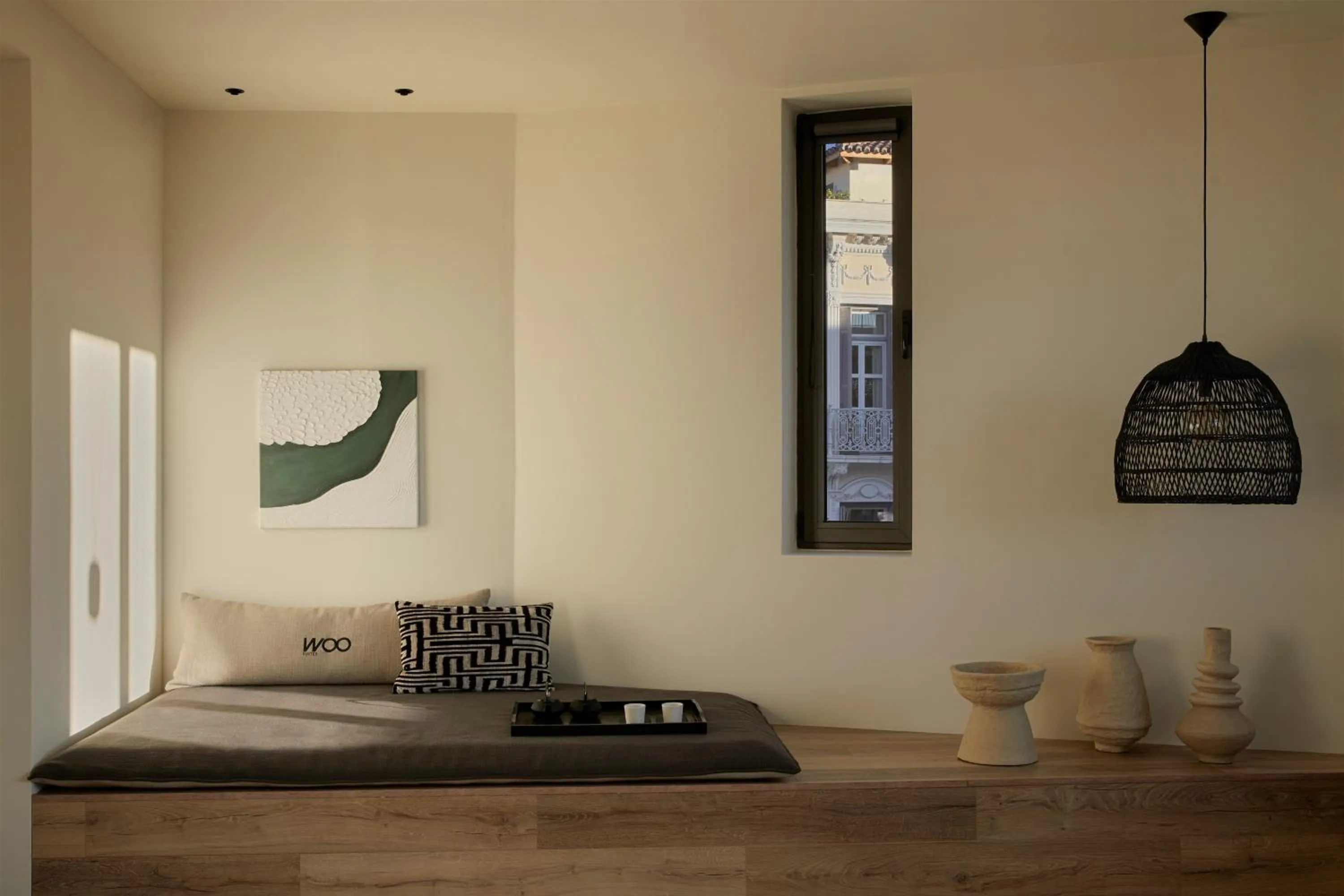 Bedroom in Athens Woo Suites