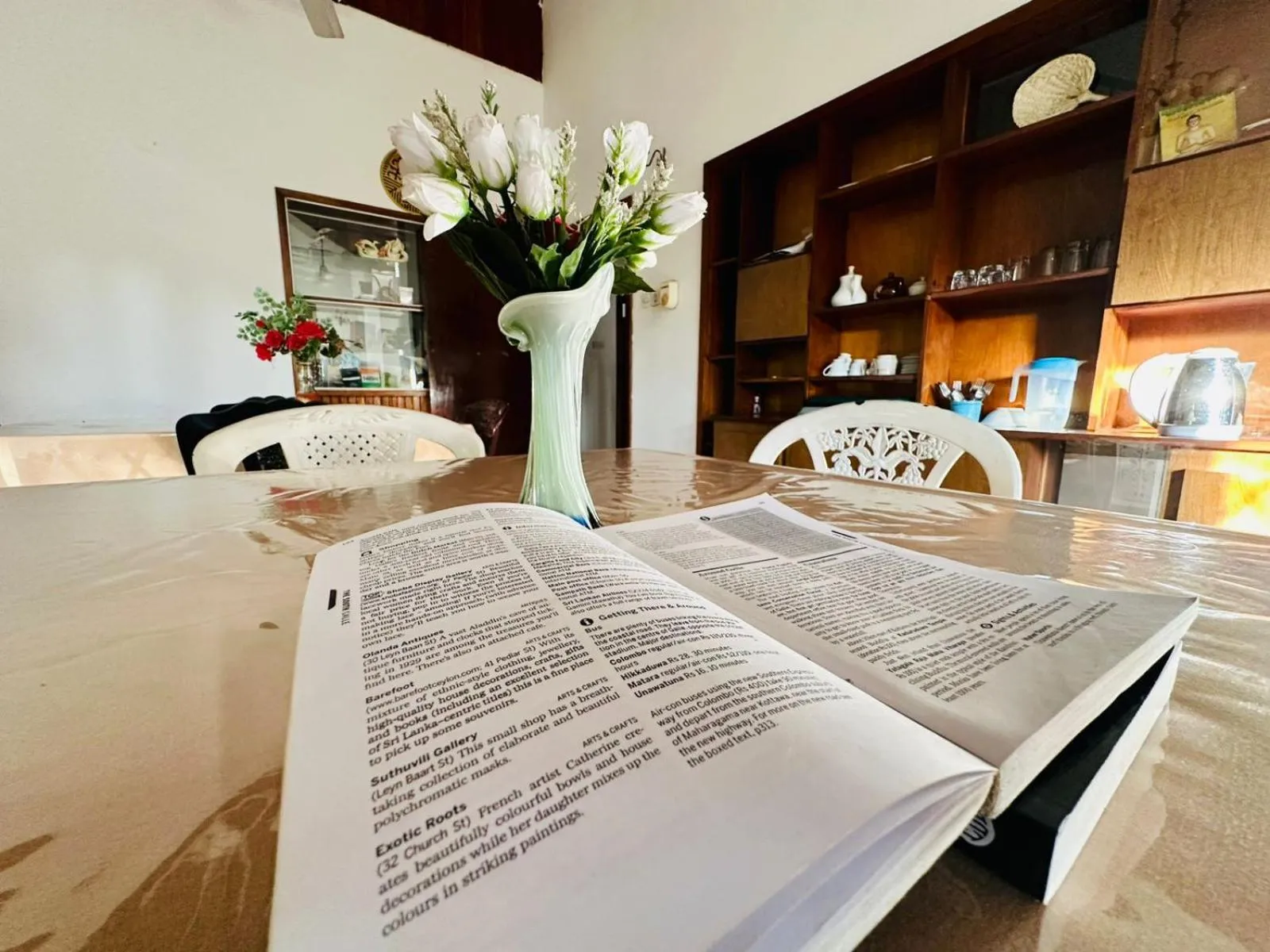 Seating area in Lazy Bear Best Hostel in Kandy