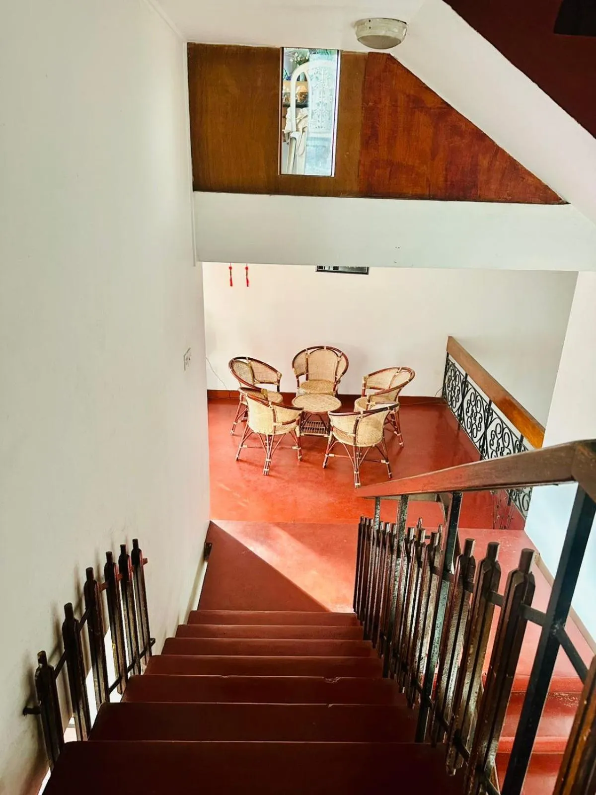 Seating area in Lazy Bear Best Hostel in Kandy