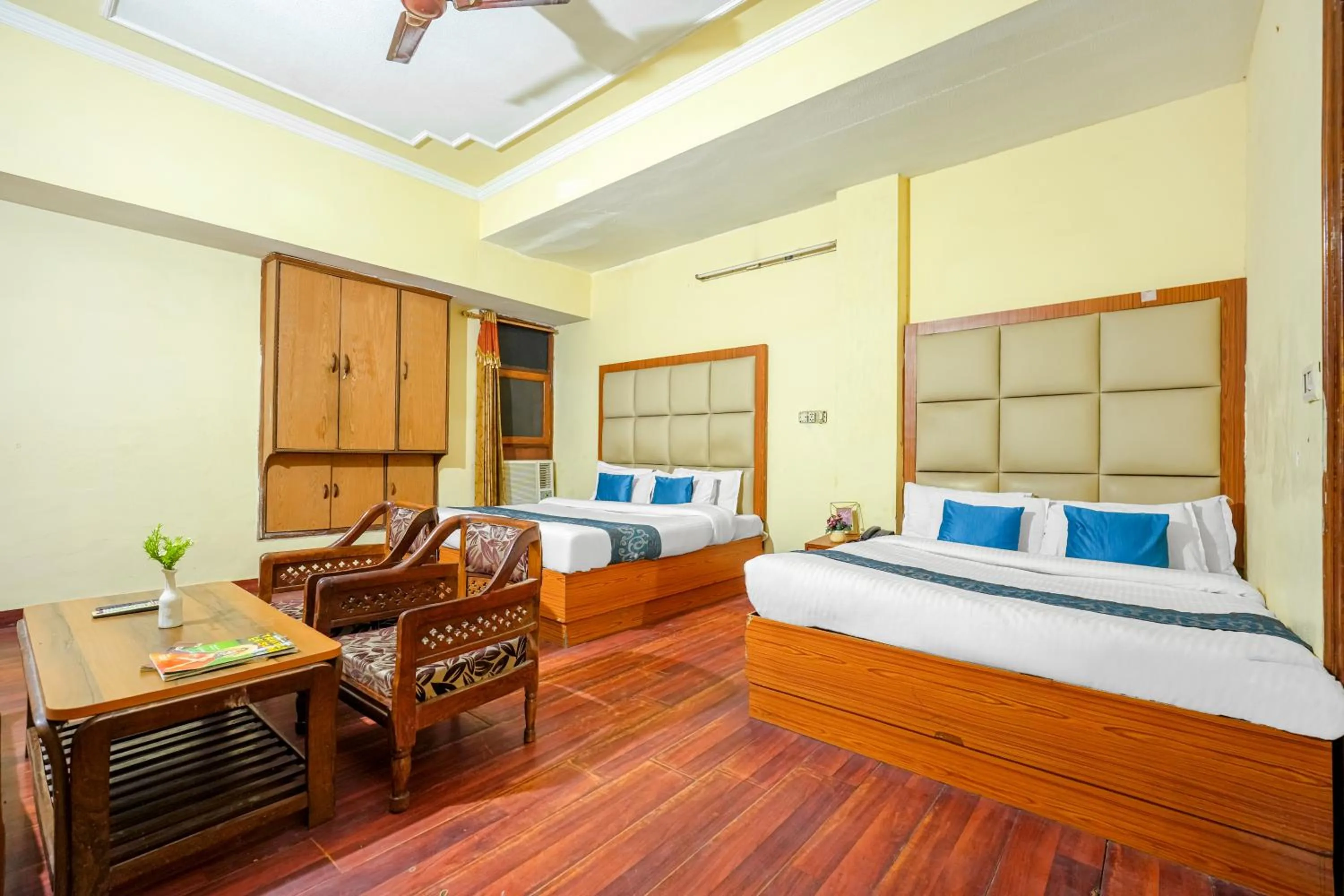 Bed in Hotel Abhi international