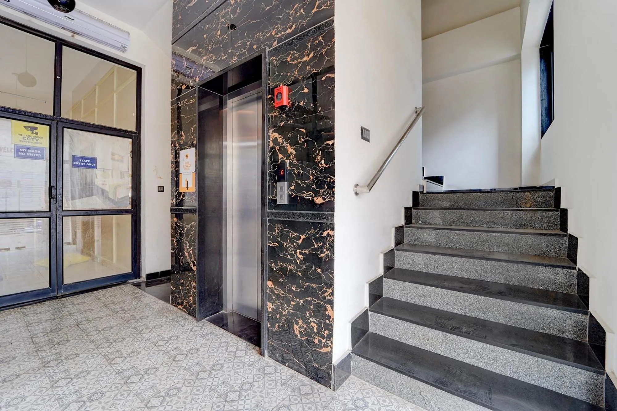 elevator in FabHotel NRM Residency