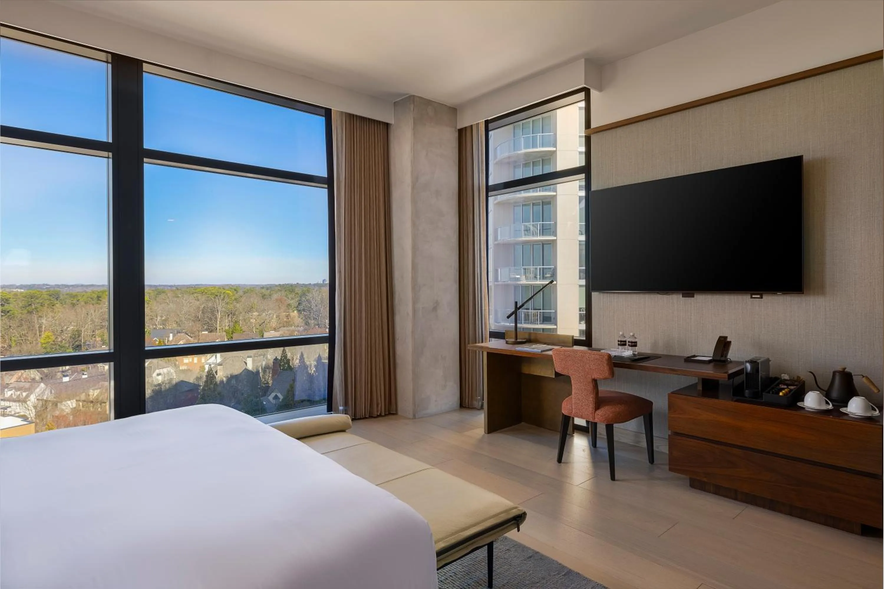 Bed in Nobu Hotel Atlanta