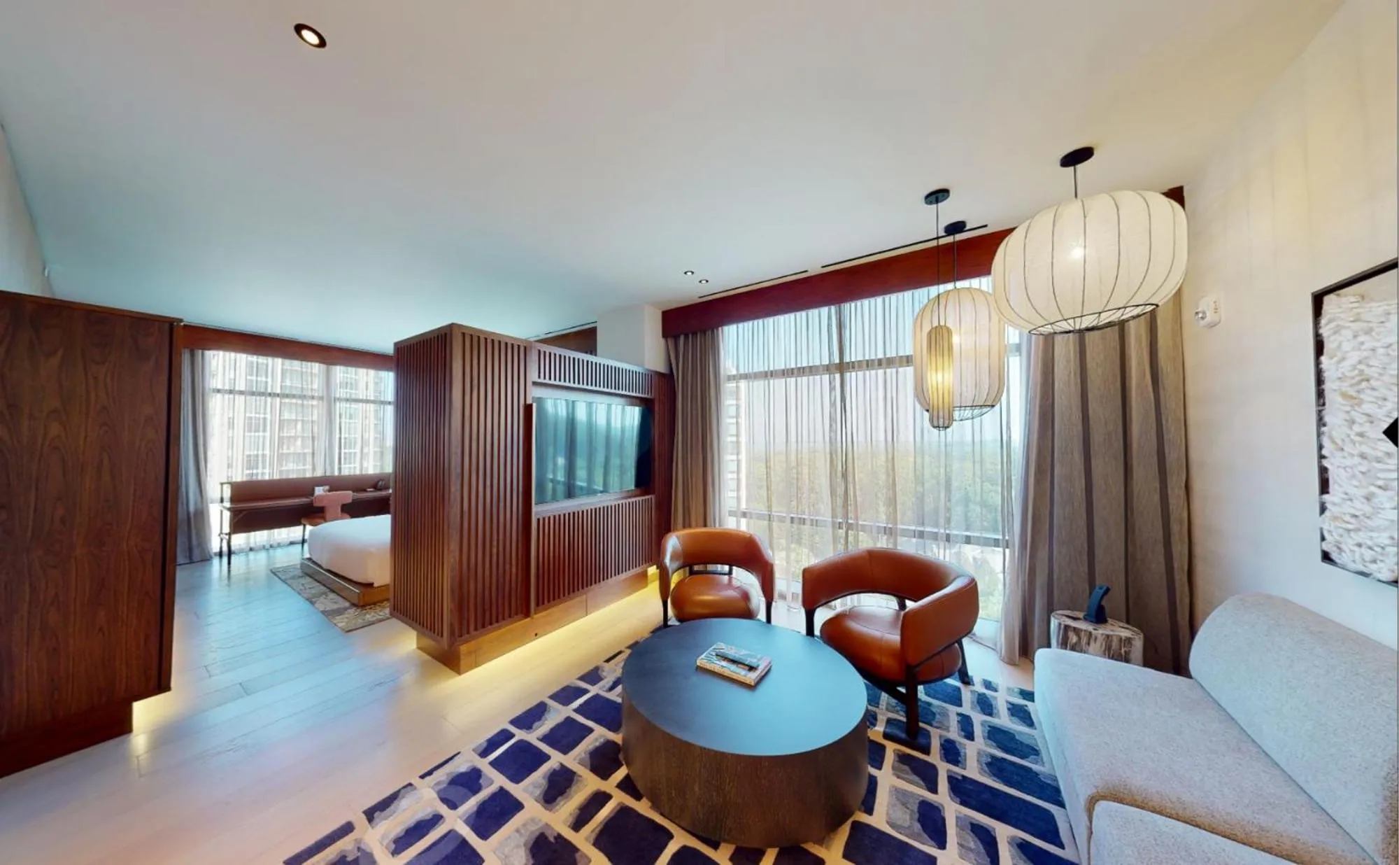 Living room, Bed in Nobu Hotel Atlanta