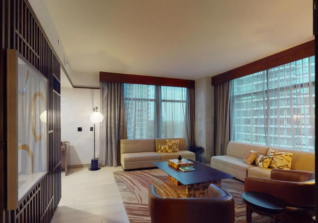 Living room in Nobu Hotel Atlanta