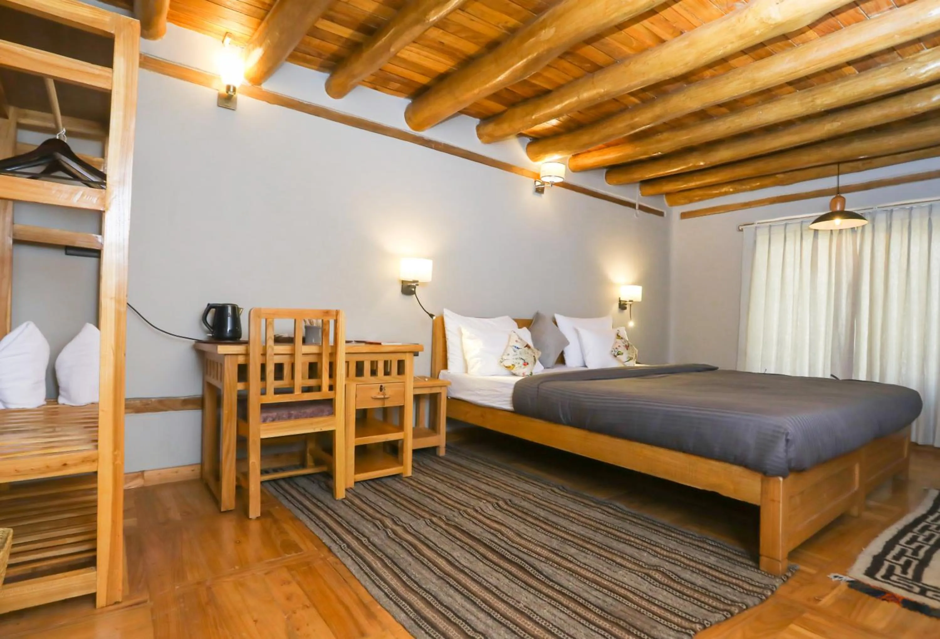 Bed in Dakpa House Ladakh