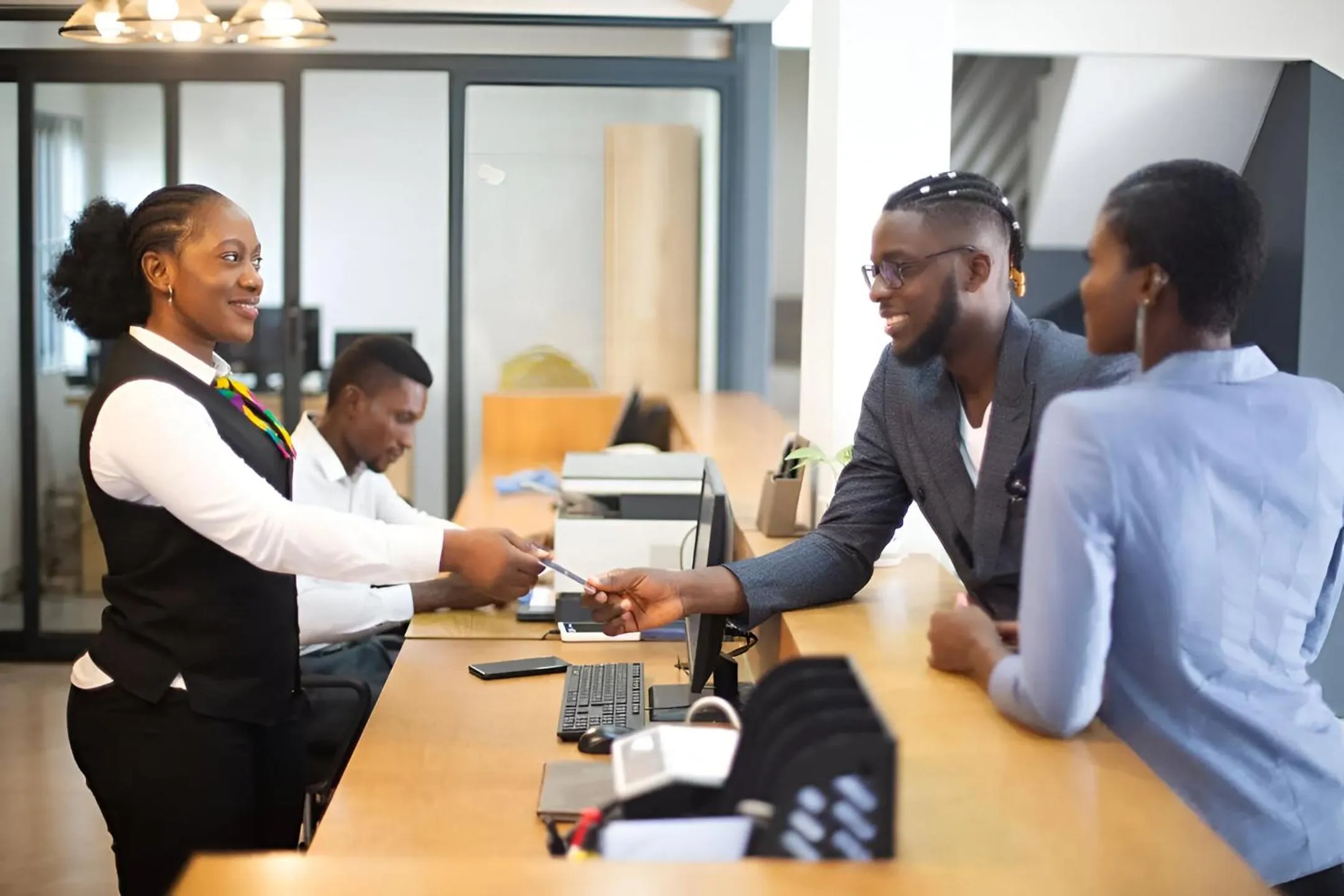 Lobby or reception in Canwin Hotel