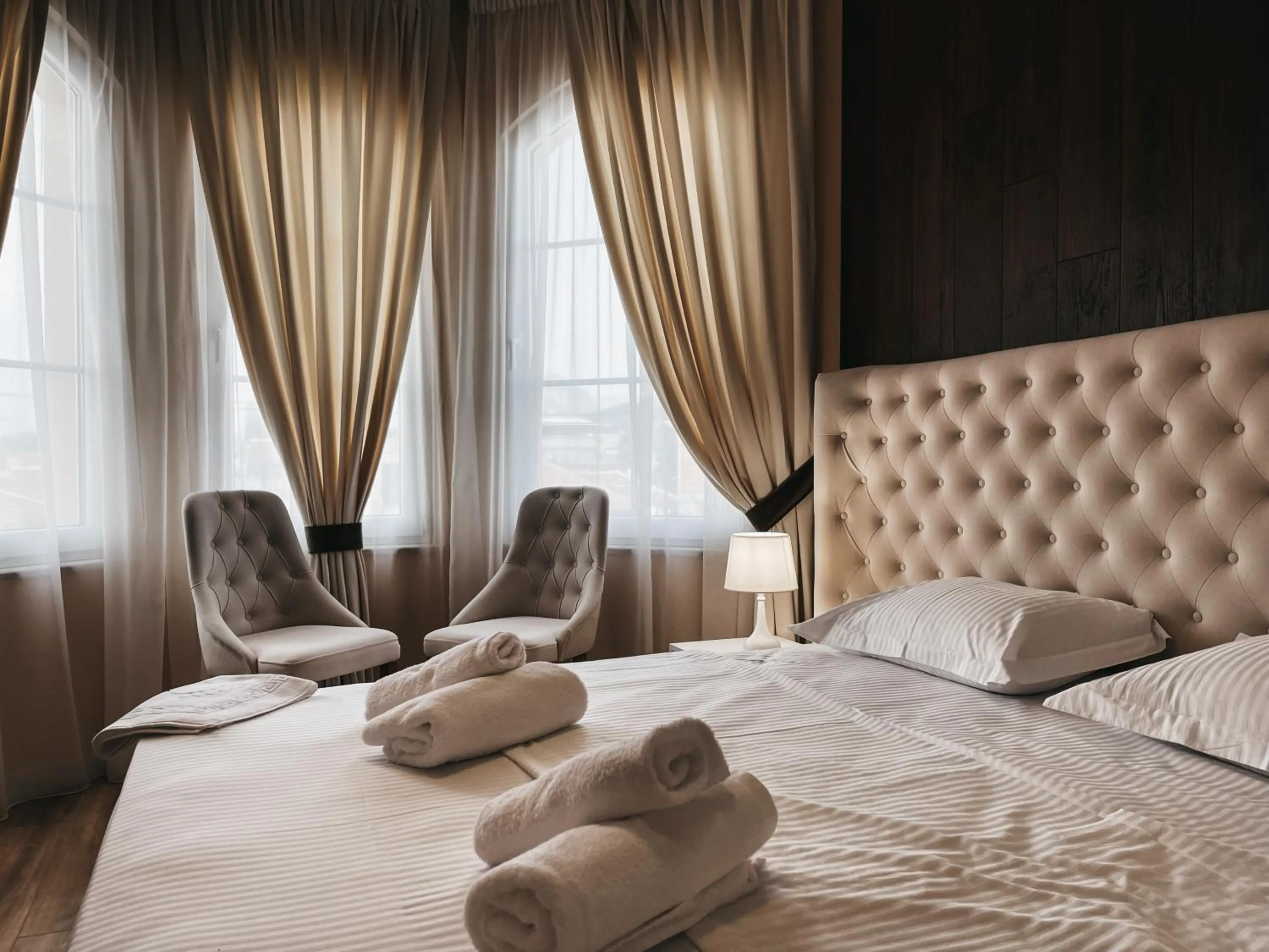 Bed in Amansar Boutique Hotel