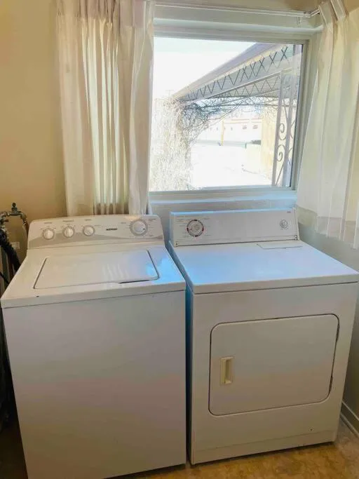 washing machine in Vintage charm vacation home with modern comforts near Old Town