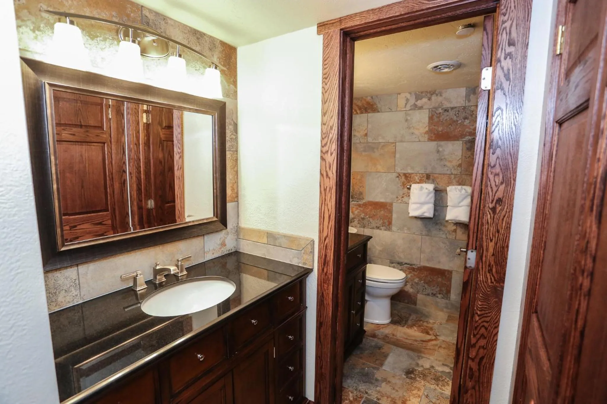 Bathroom in Slopeside Hotel by Seven Springs Resort