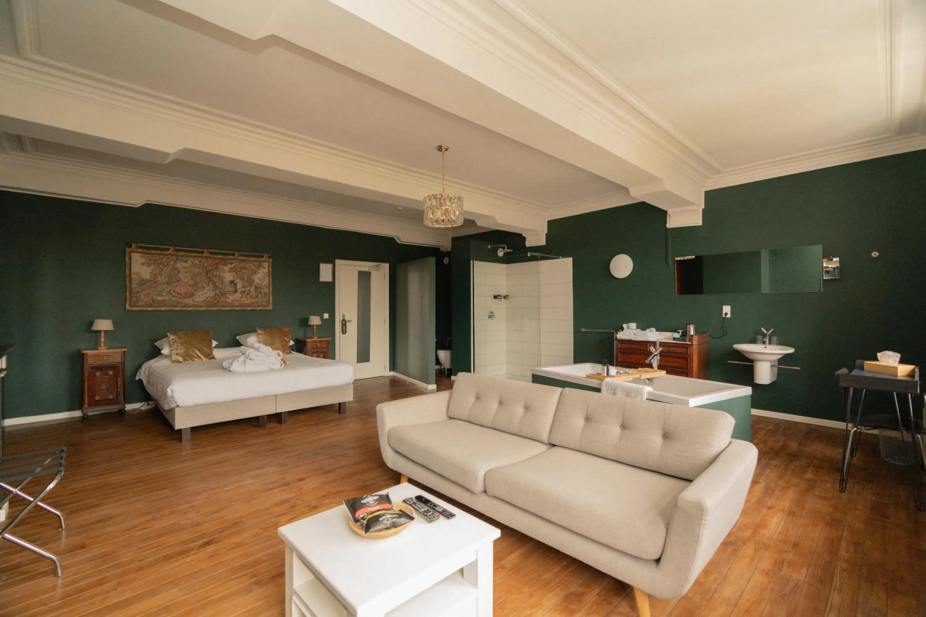 Bed in Hotel Restaurant Steenhuyse