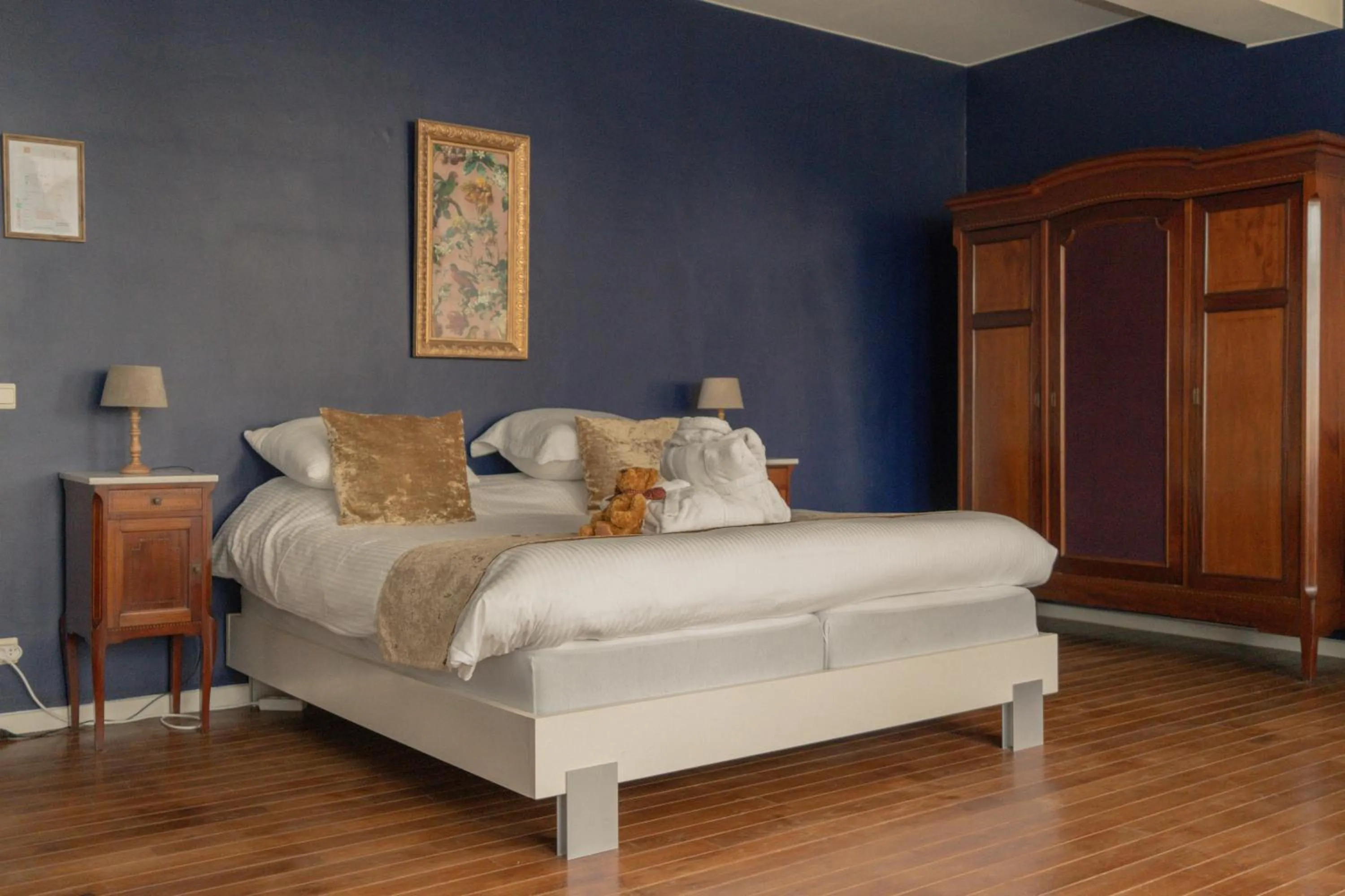 Bed in Hotel Restaurant Steenhuyse