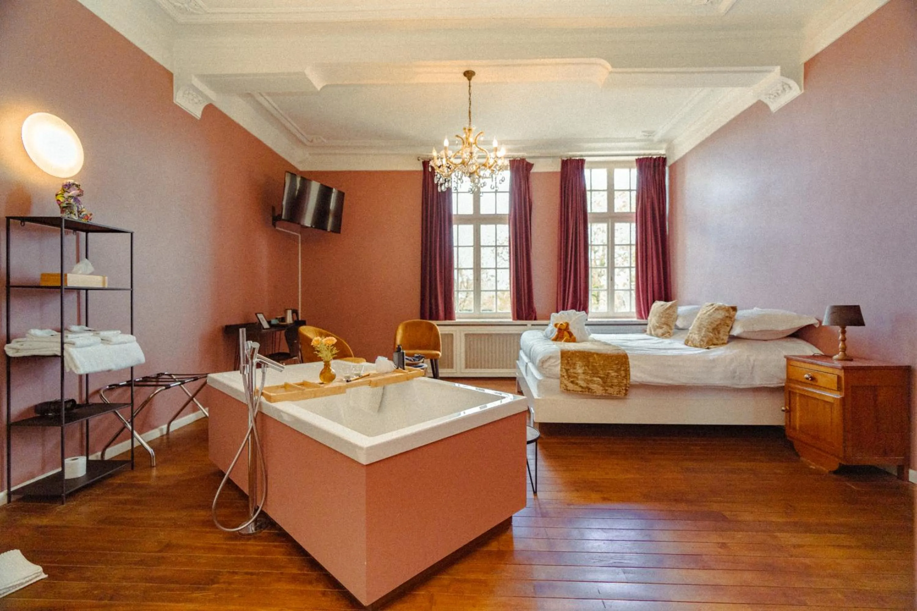 Bed in Hotel Restaurant Steenhuyse