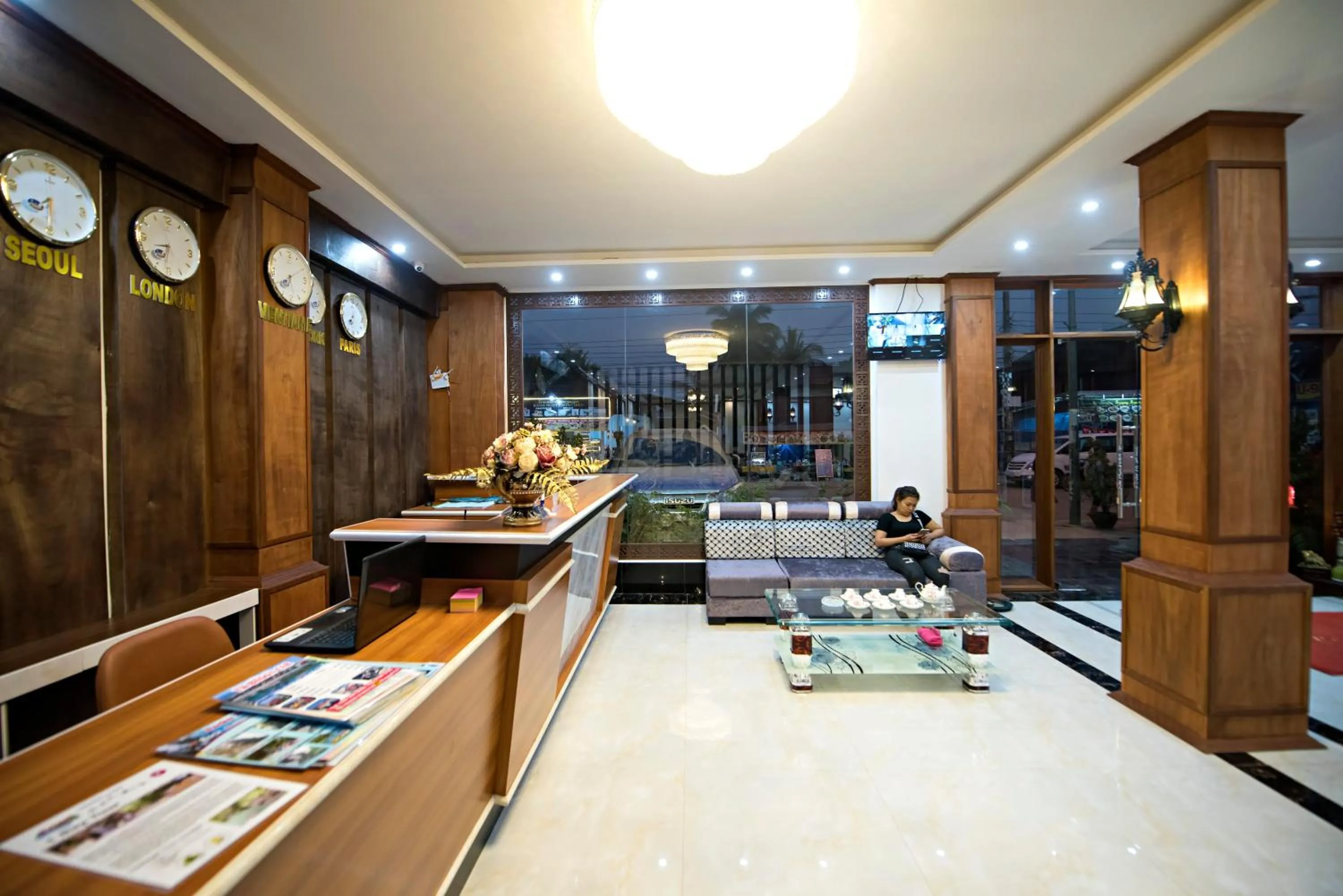 Lobby or reception in Vang Vieng Freedom Star's Hotel