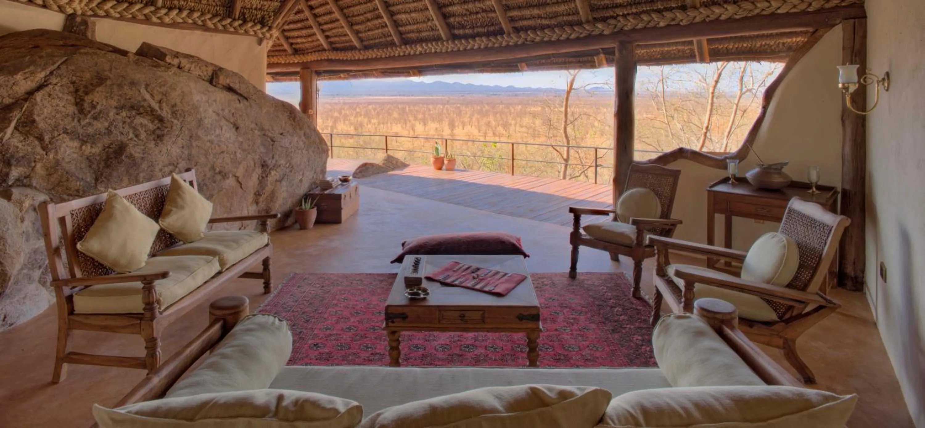 Seating area in Elewana Elsa's Kopje