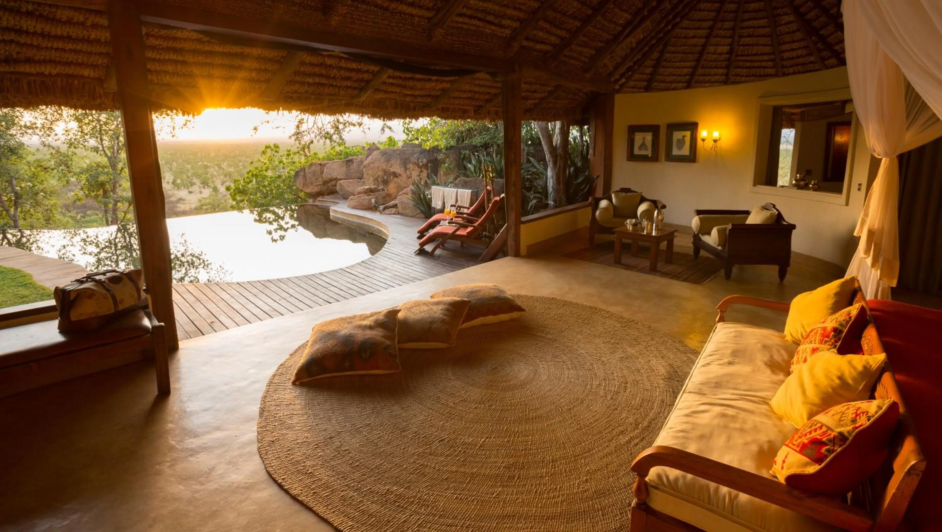 Living room in Elewana Elsa's Kopje