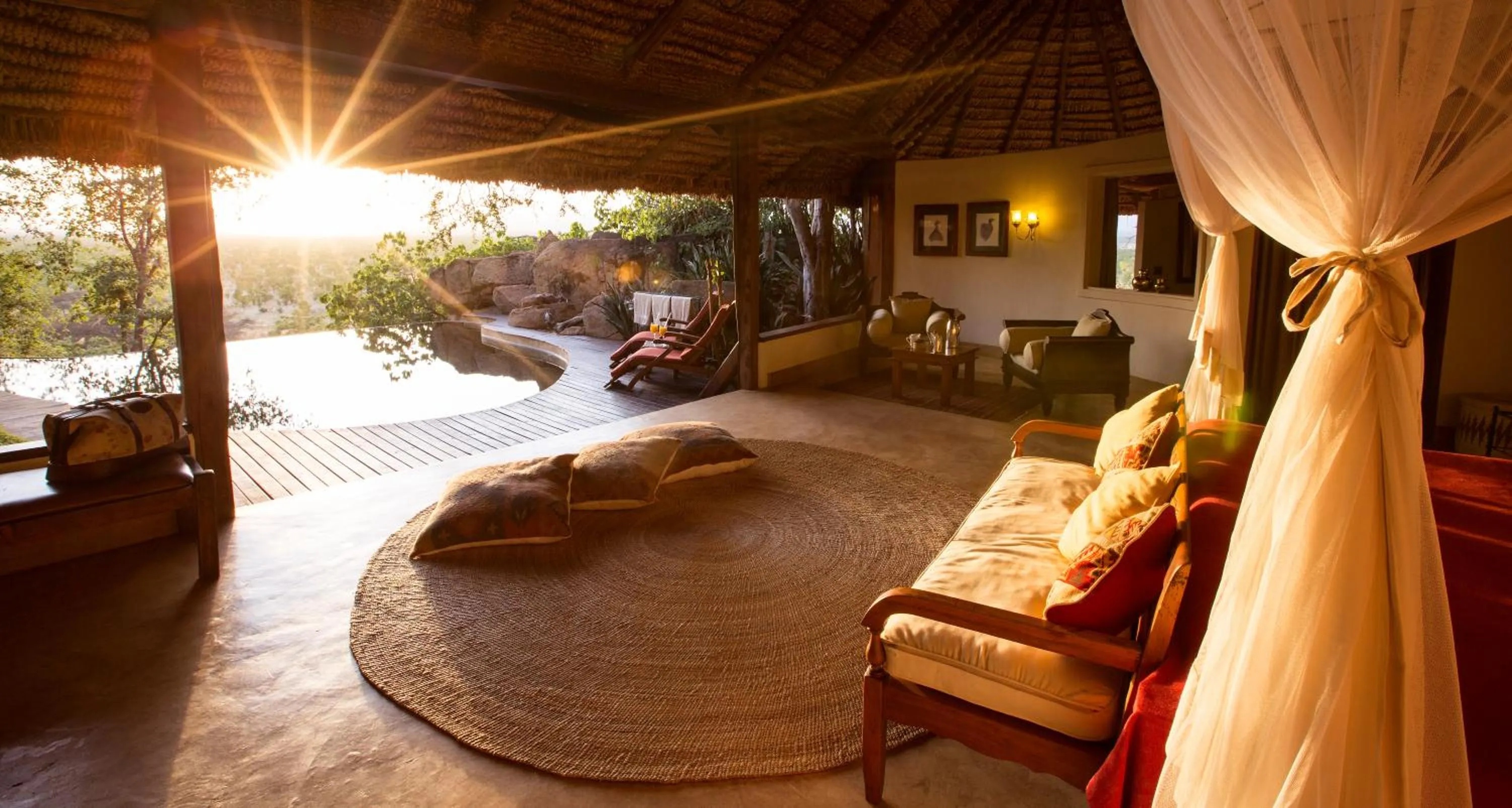 Living room in Elewana Elsa's Kopje
