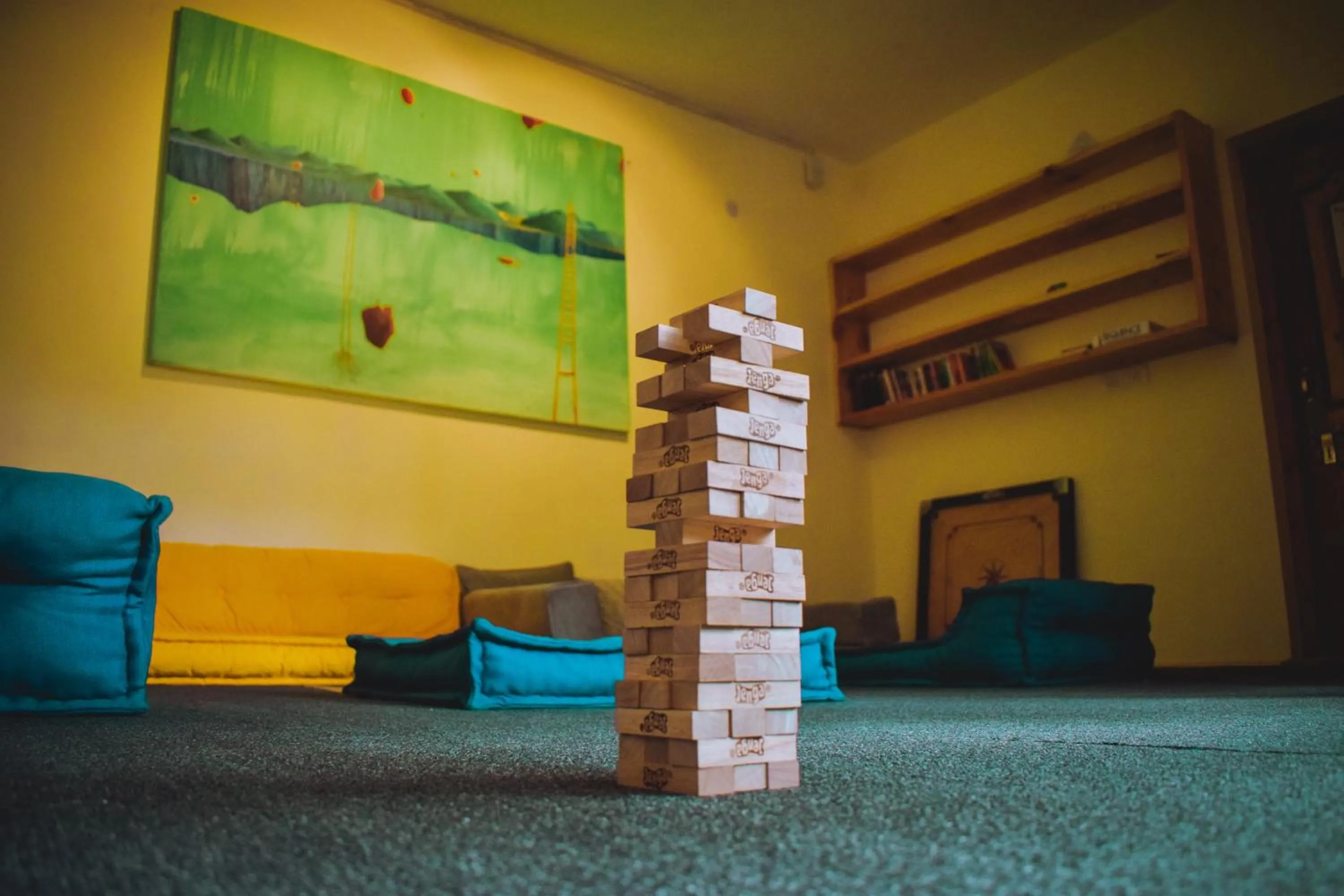 Seating area in Raybo Hostel - Serene stay with 5 mins walk from the main market