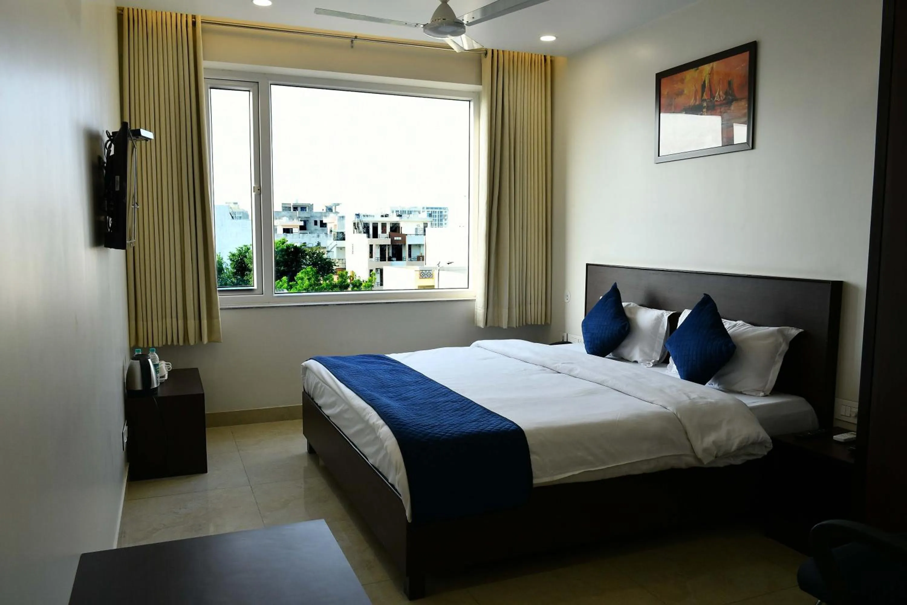 View (from property/room), Bed in Sheerha Royal Residency-Near Jaipur Airport