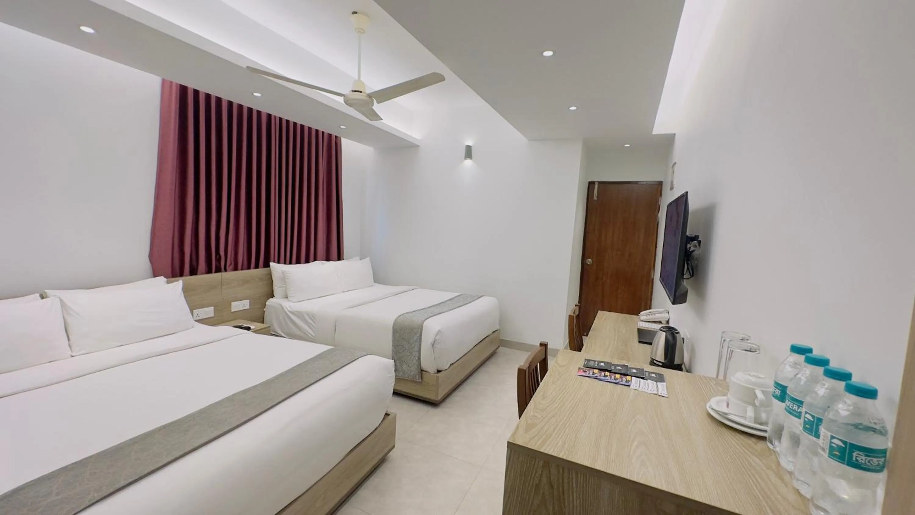 Bed in Priyo Nibash Stylish Residential Hotel