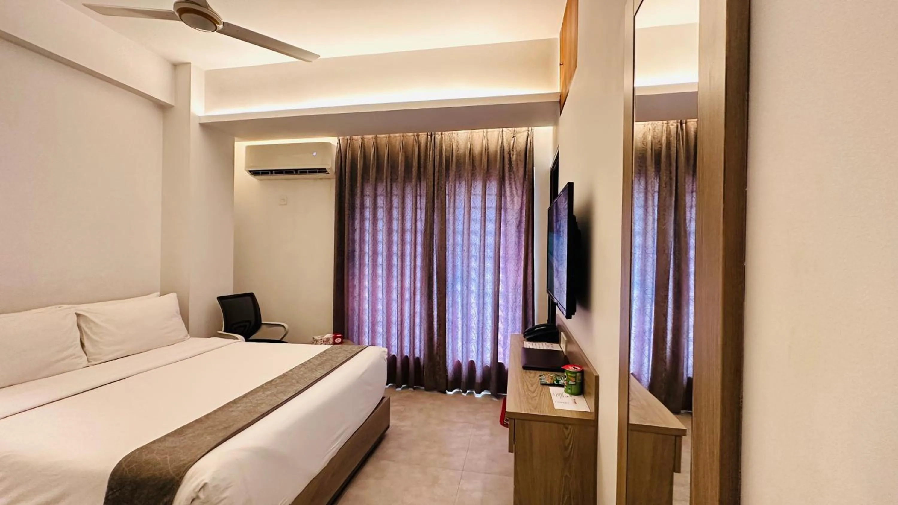 Photo of the whole room, Bed in Priyo Nibash Stylish Residential Hotel