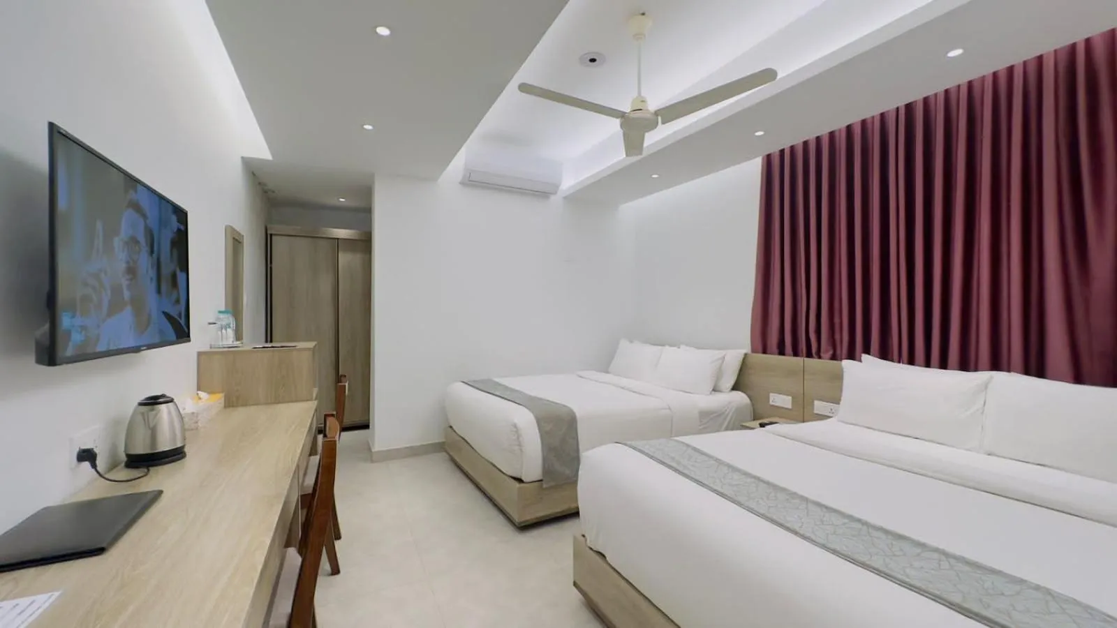 TV and multimedia, Bed in Priyo Nibash Stylish Residential Hotel