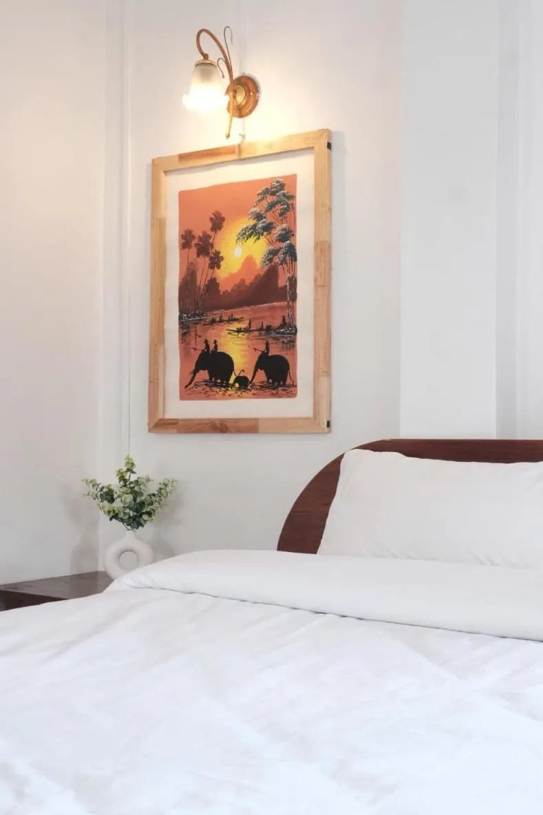 Bed in Sabaydee Guesthouse