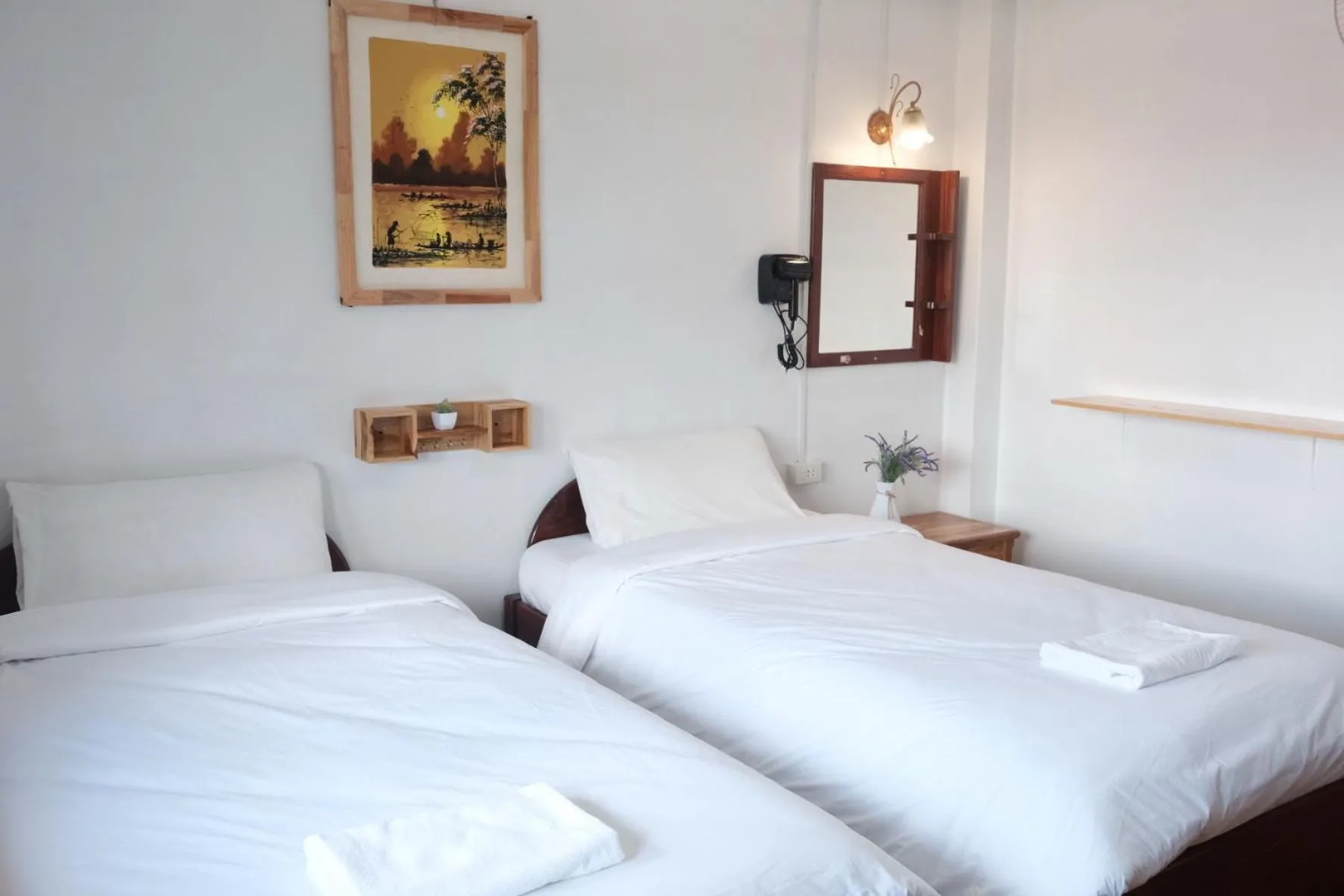 Bed in Sabaydee Guesthouse