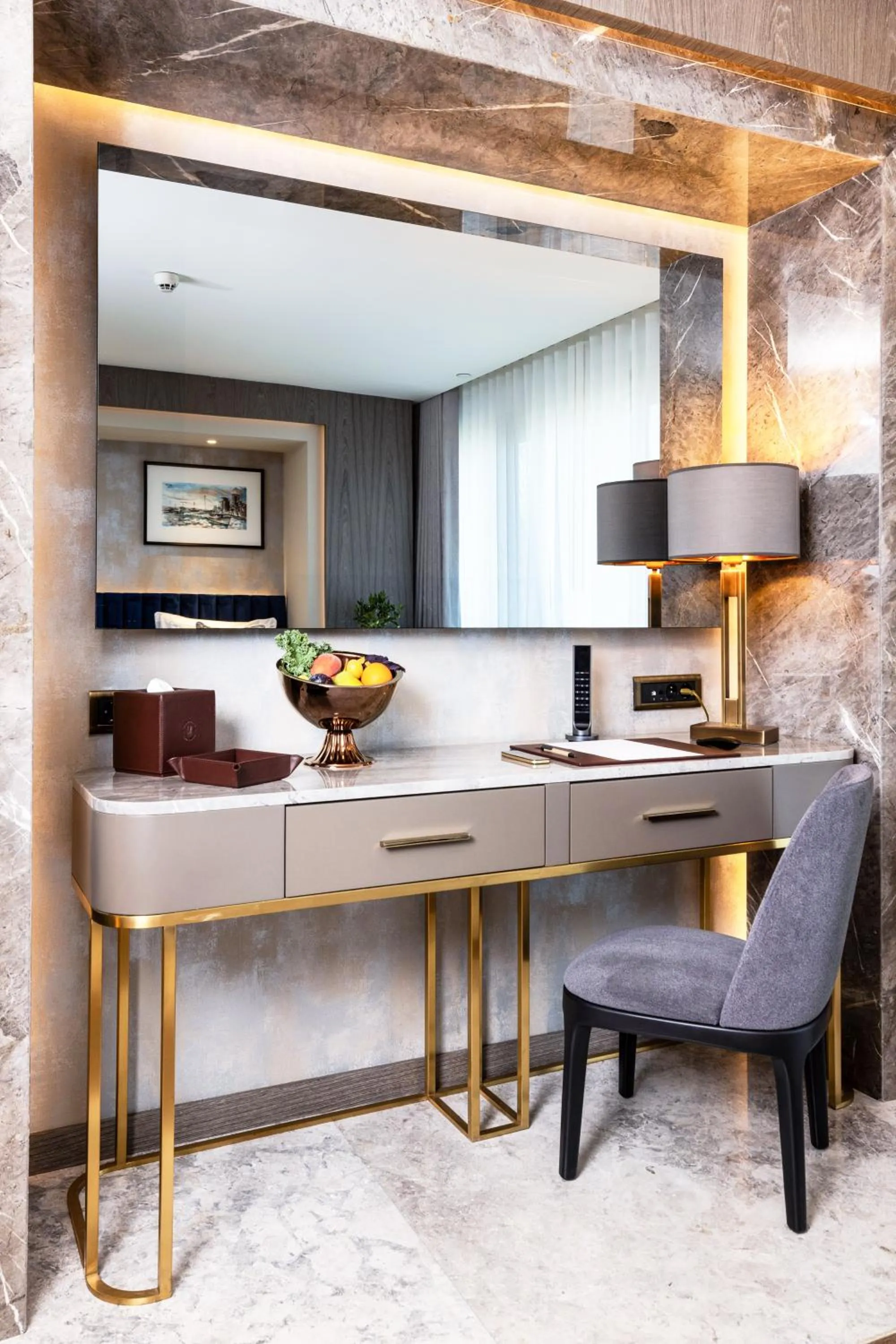 Seating area in The Maestro Hotel