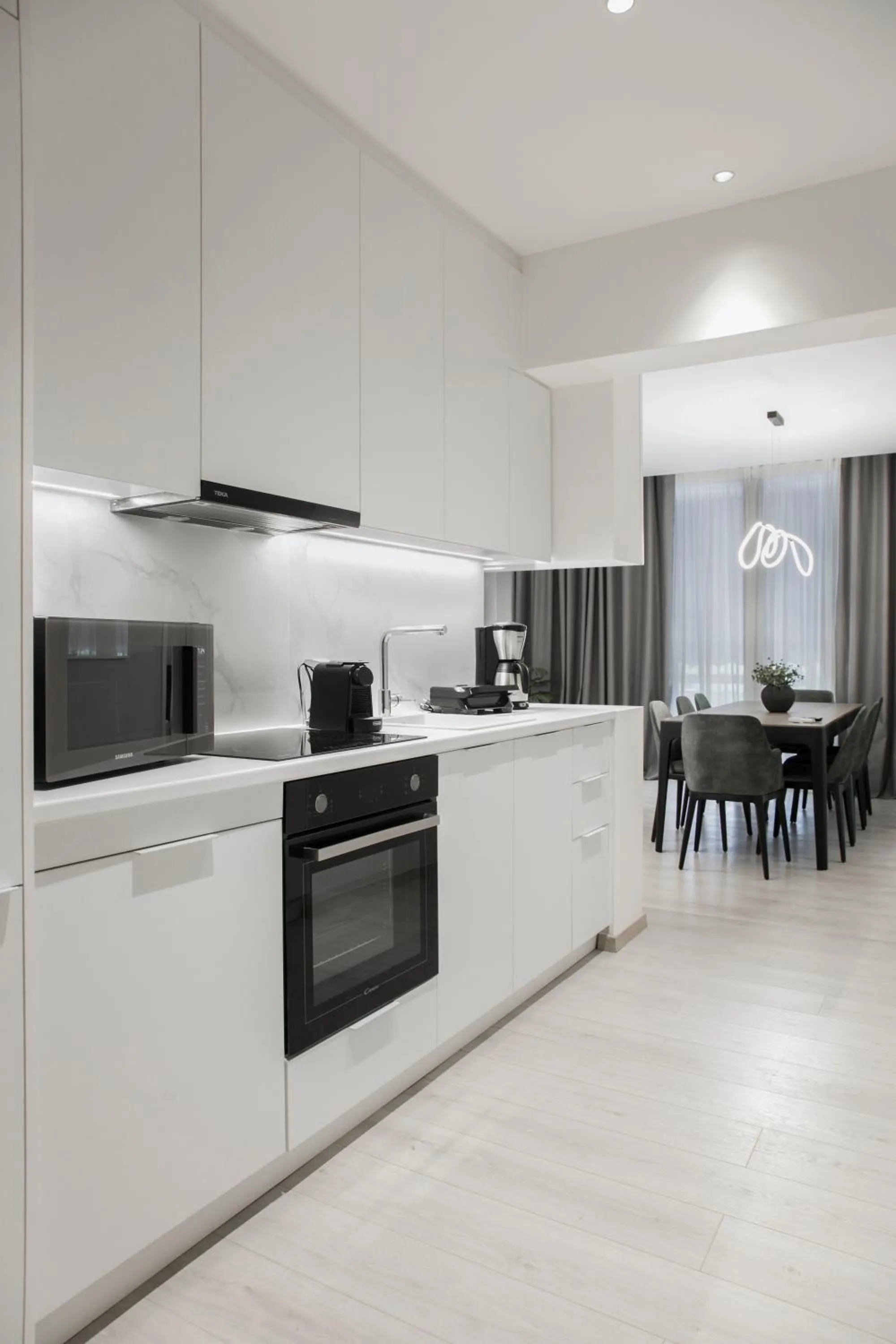 Kitchen or kitchenette in Ultra Chic Modern 4 Bedrooms Apartment in Athens