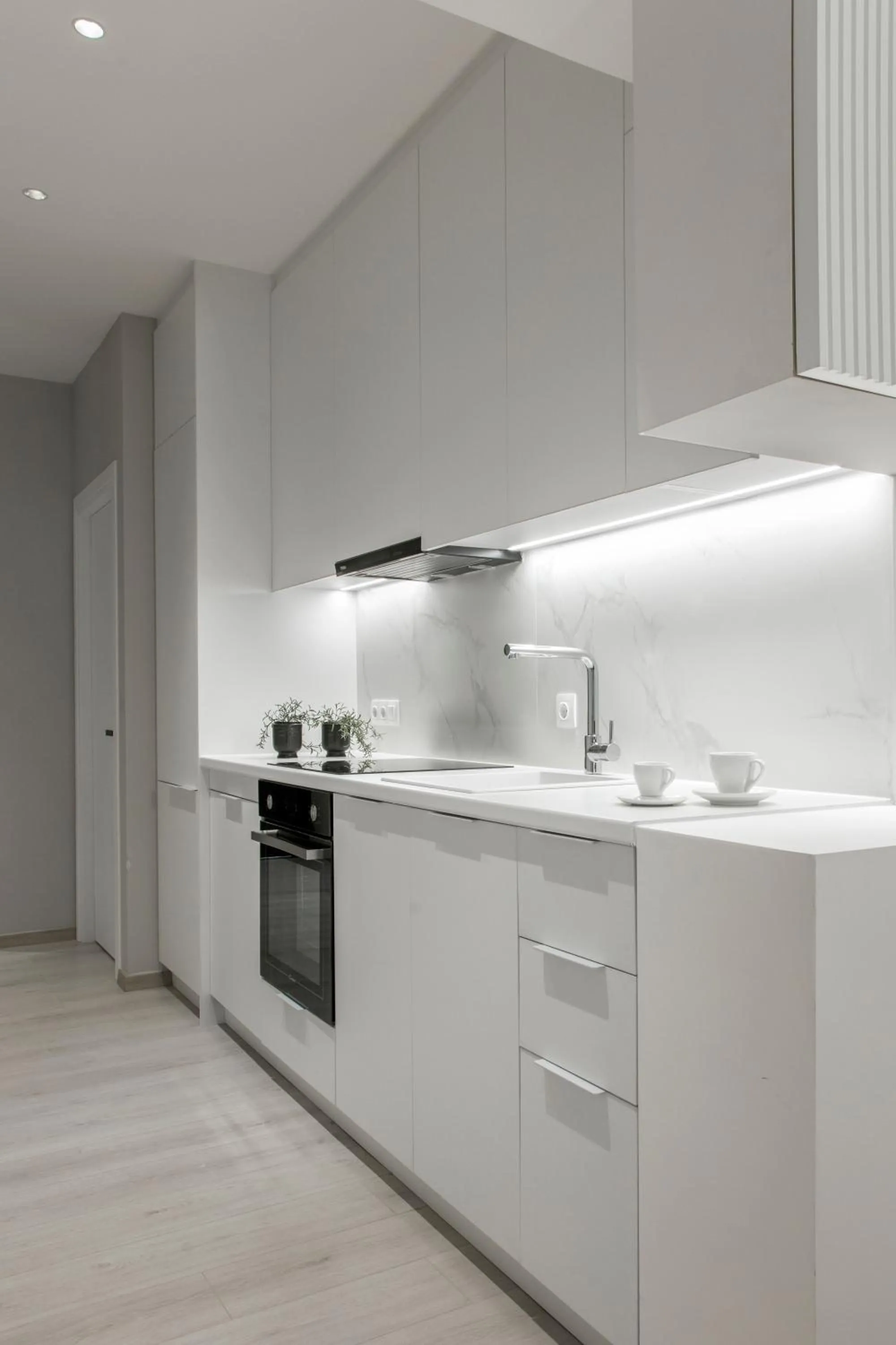 kitchen in Ultra Chic Modern 4 Bedrooms Apartment in Athens