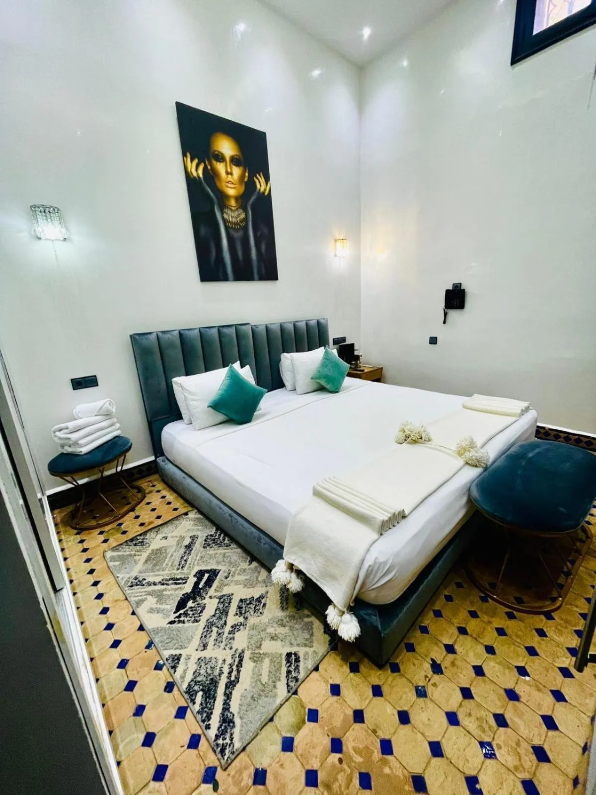 Bedroom, Bed in RIAD DOUIRTNA