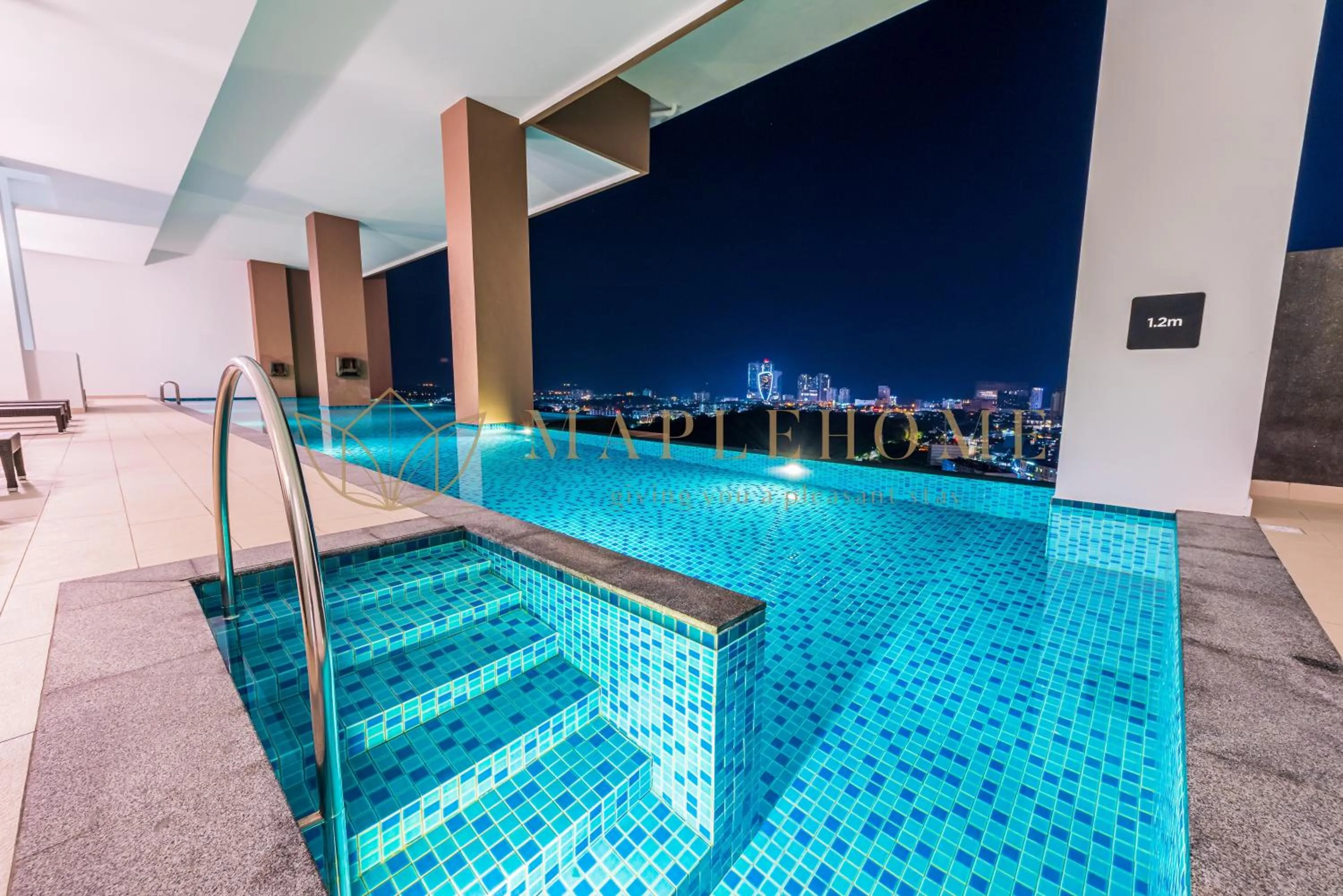 Swimming pool in The Apple Premier Suites Melaka