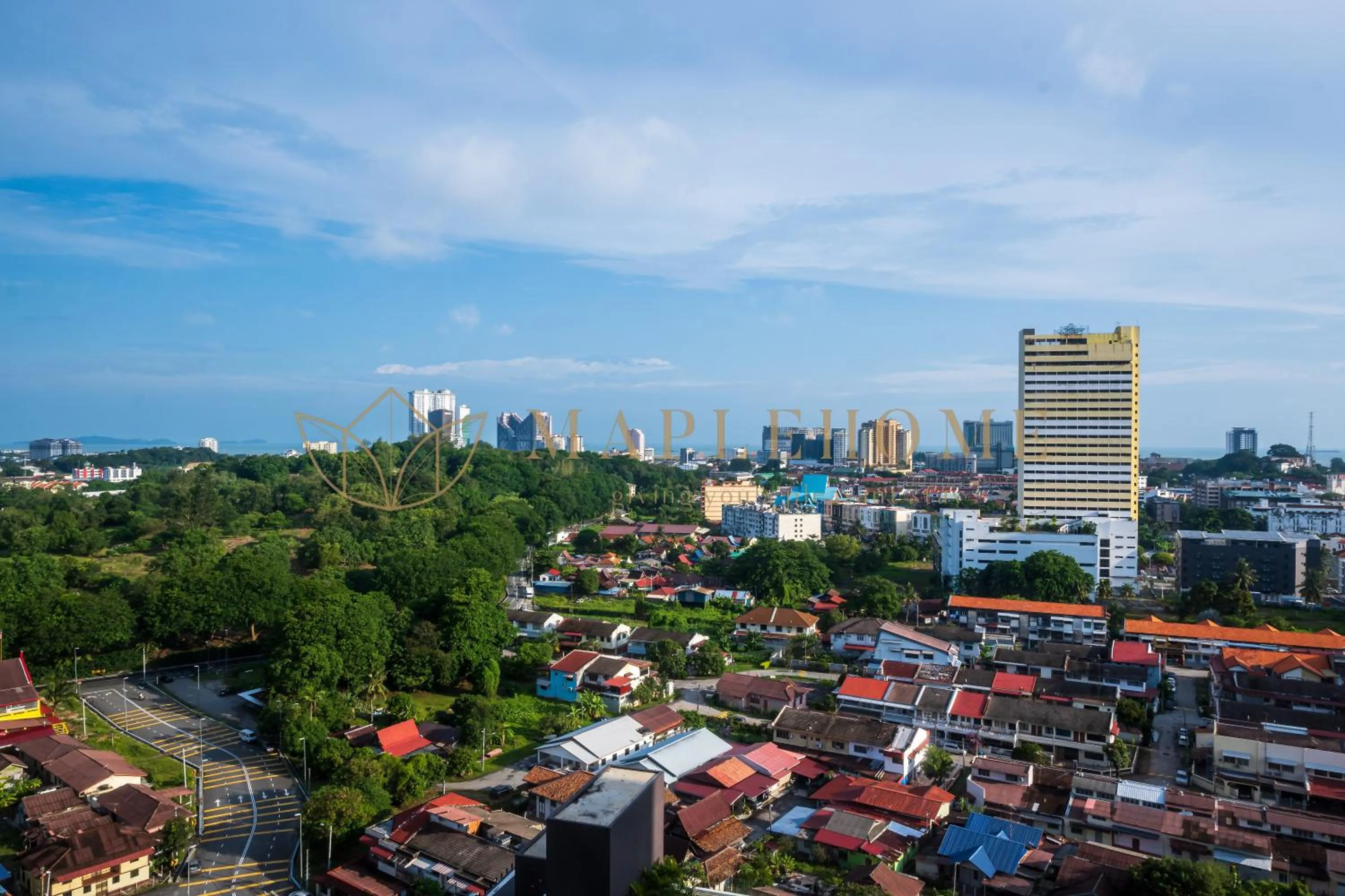 City view in The Apple Premier Suites Melaka