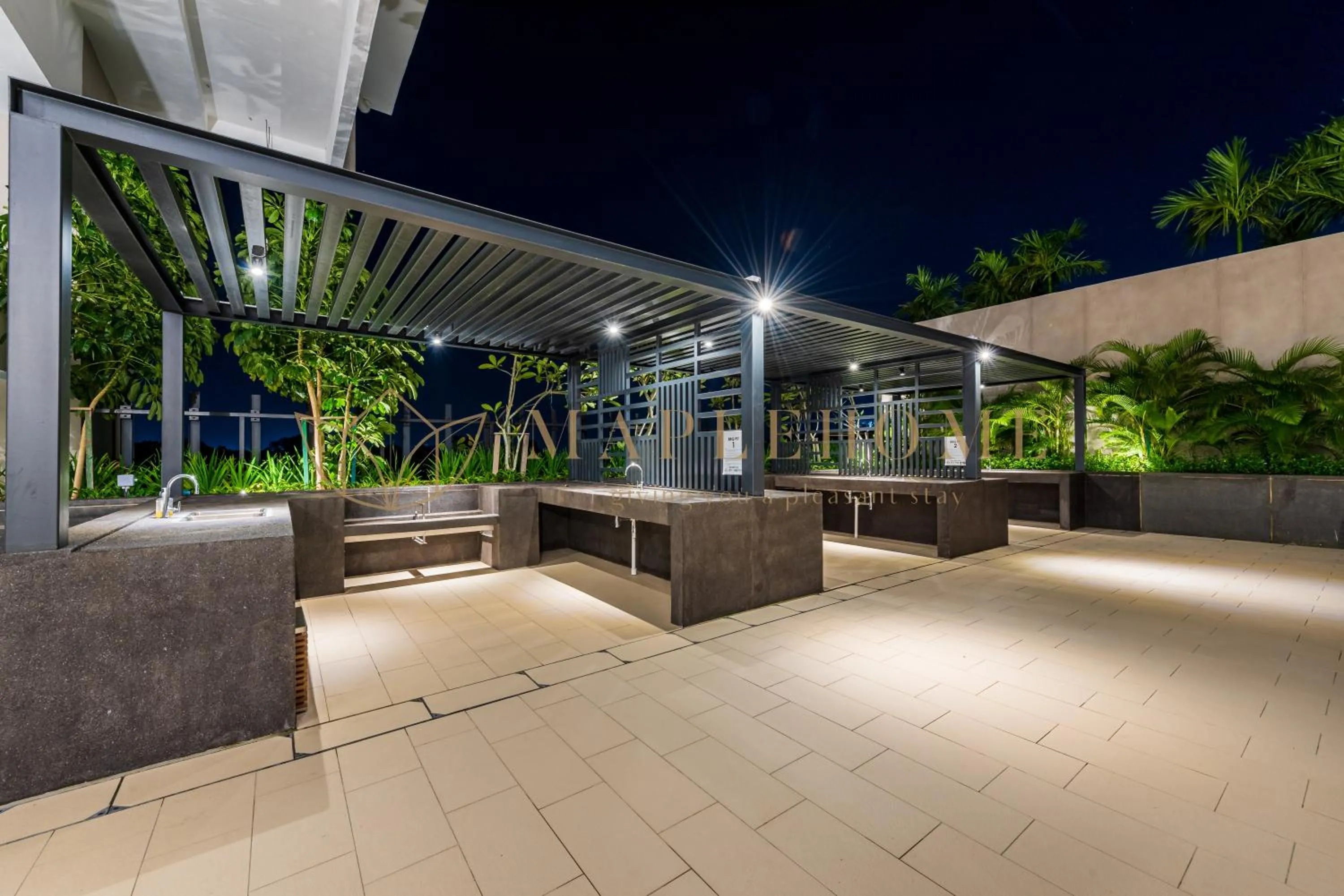 BBQ facilities in The Apple Premier Suites Melaka