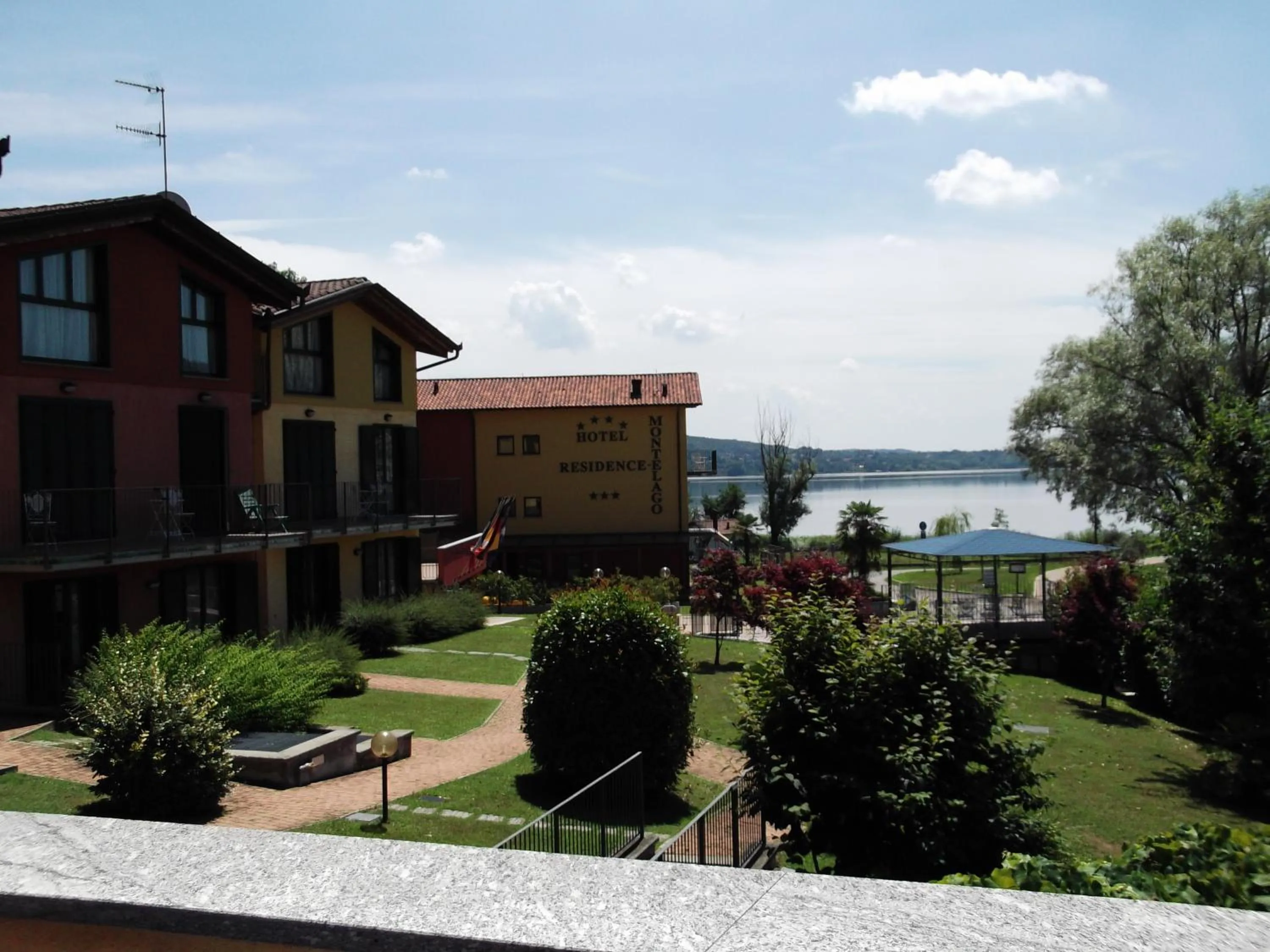 Lake view in Hotel Residence Montelago