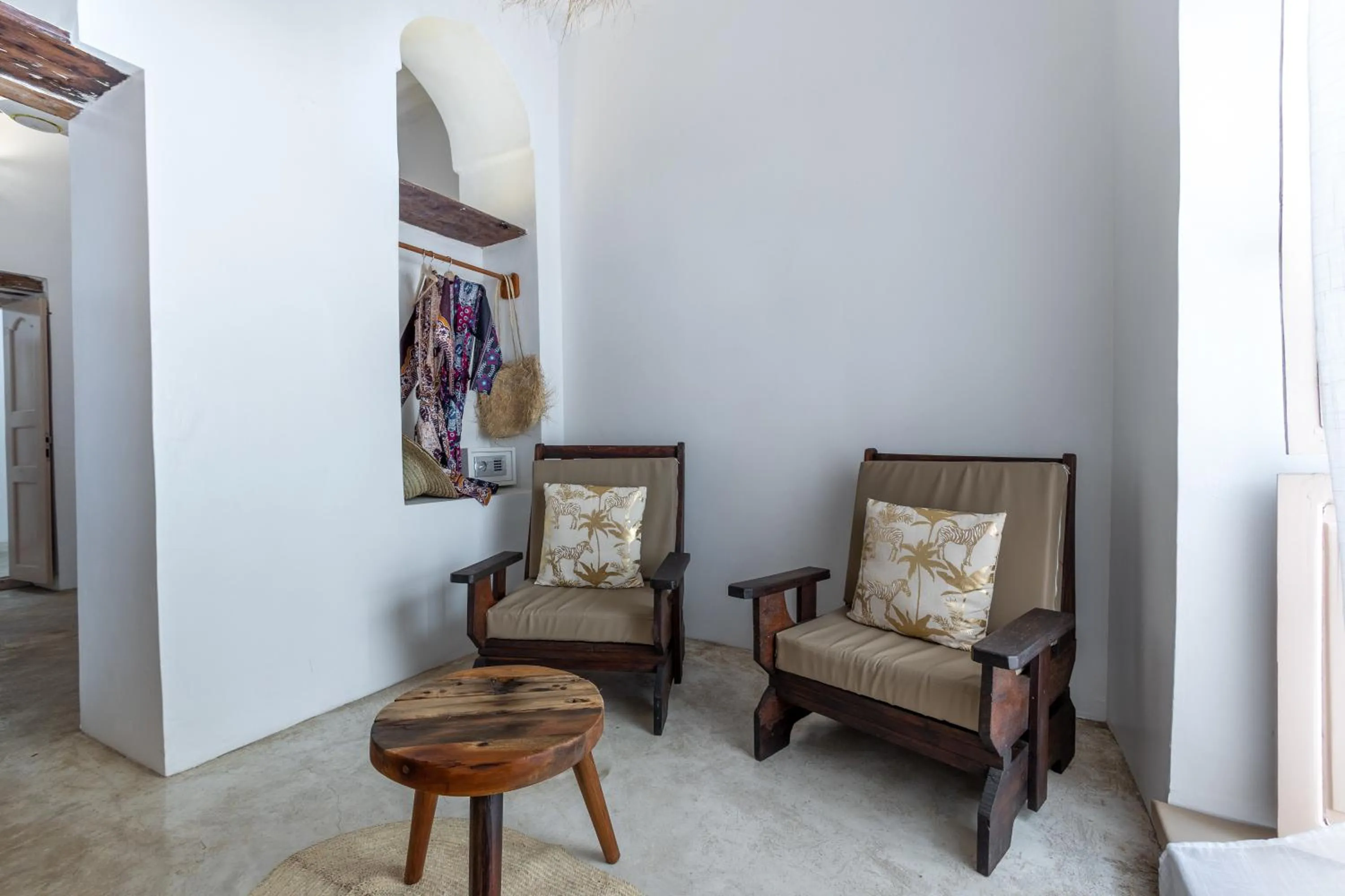Seating area in Sharazad Wonders Boutique