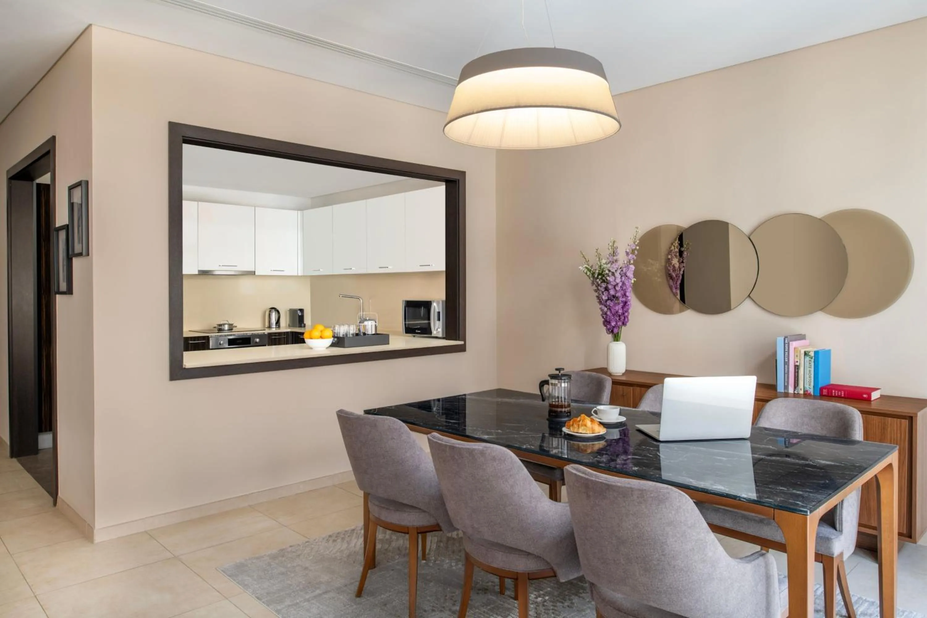 Living room in Marriott Executive Apartments Doha, Le Mirage City Walk