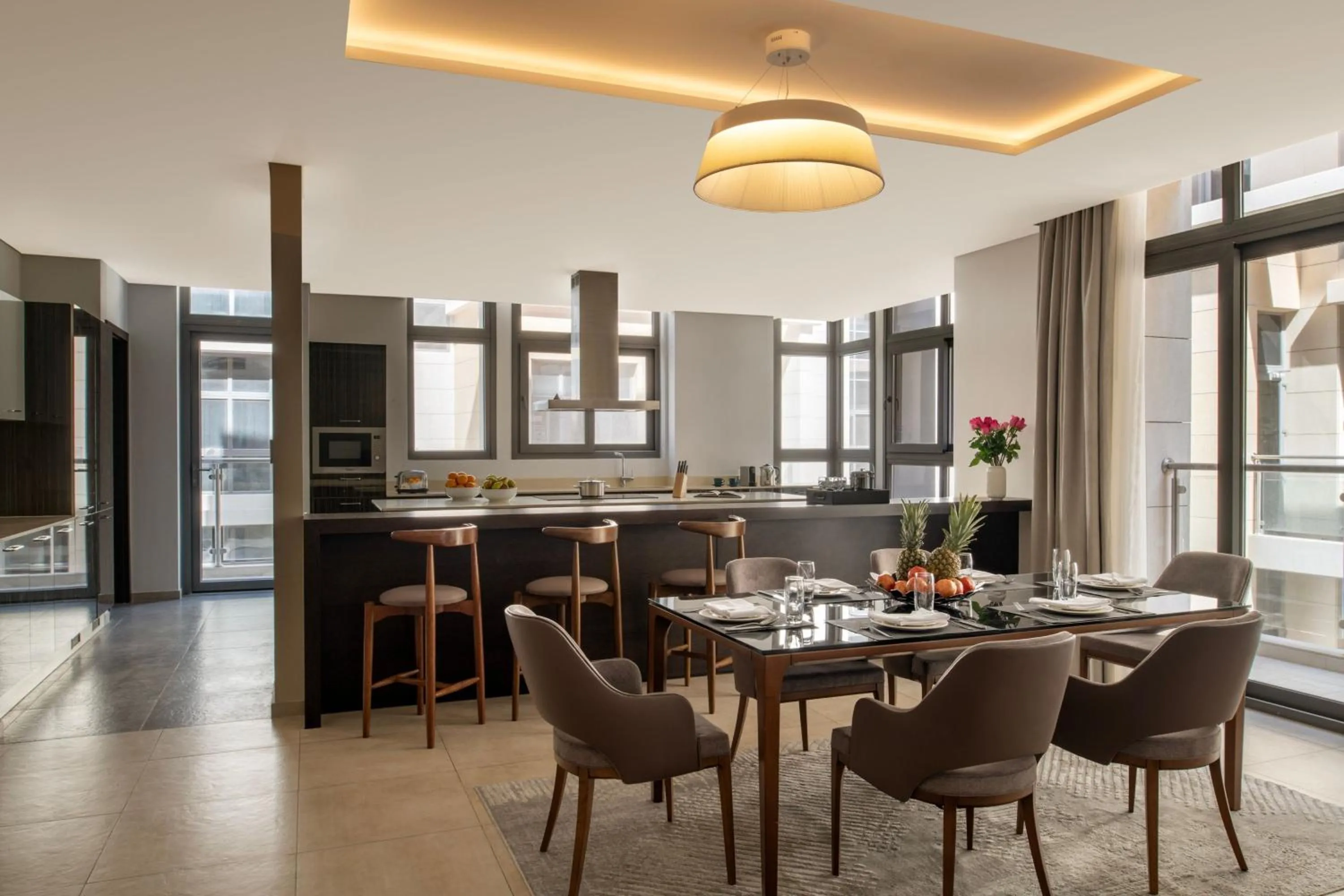 Photo of the whole room in Marriott Executive Apartments Doha, Le Mirage City Walk