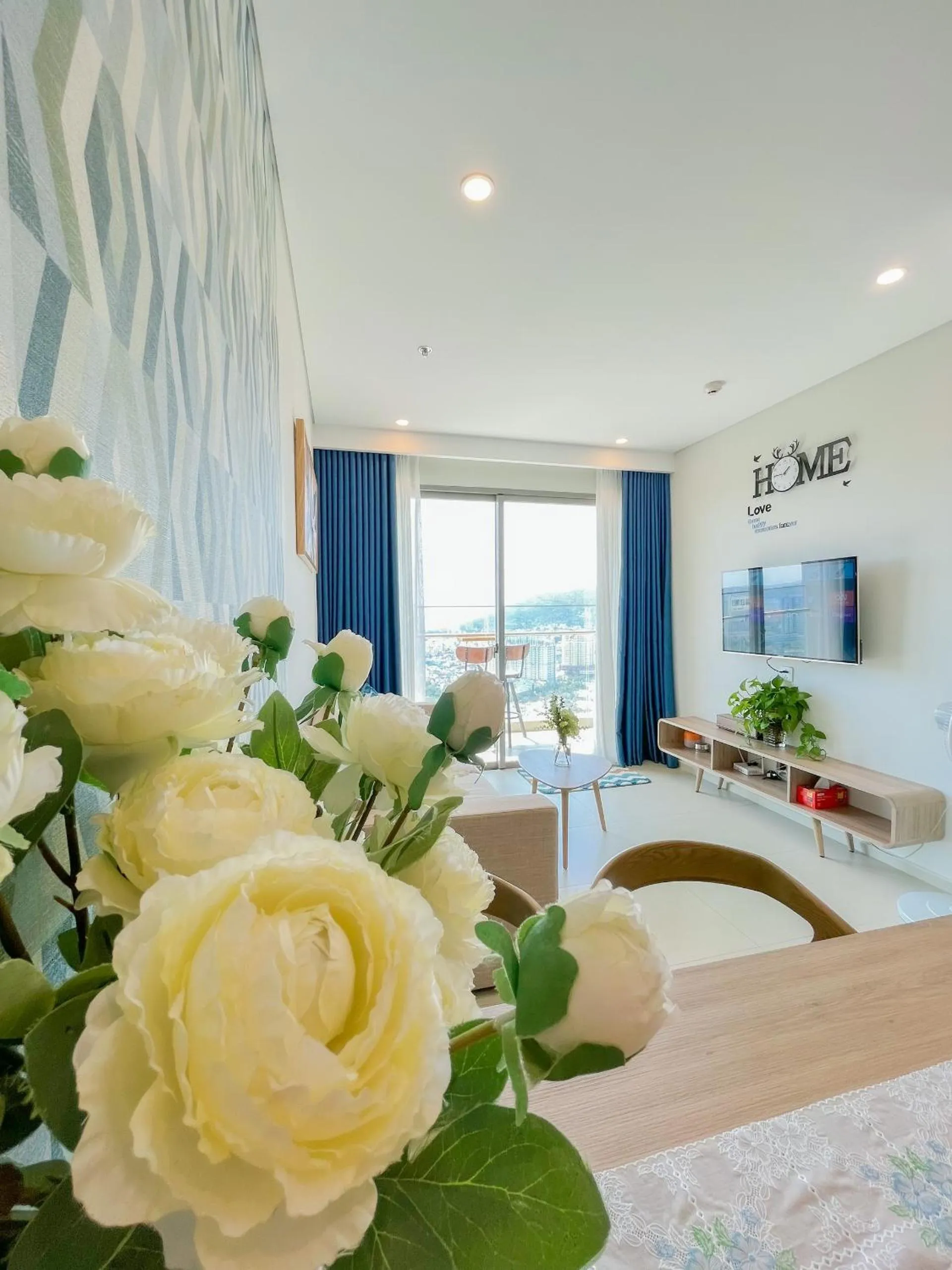 Bed in The Sóng Apartment Vũng Tàu - Mita House