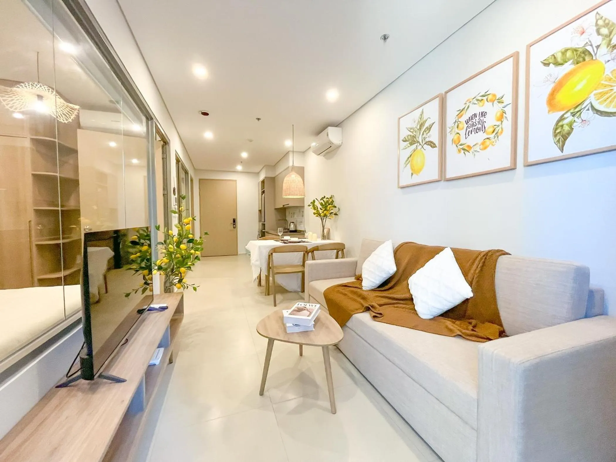 Bed in The Sóng Apartment Vũng Tàu - Mita House