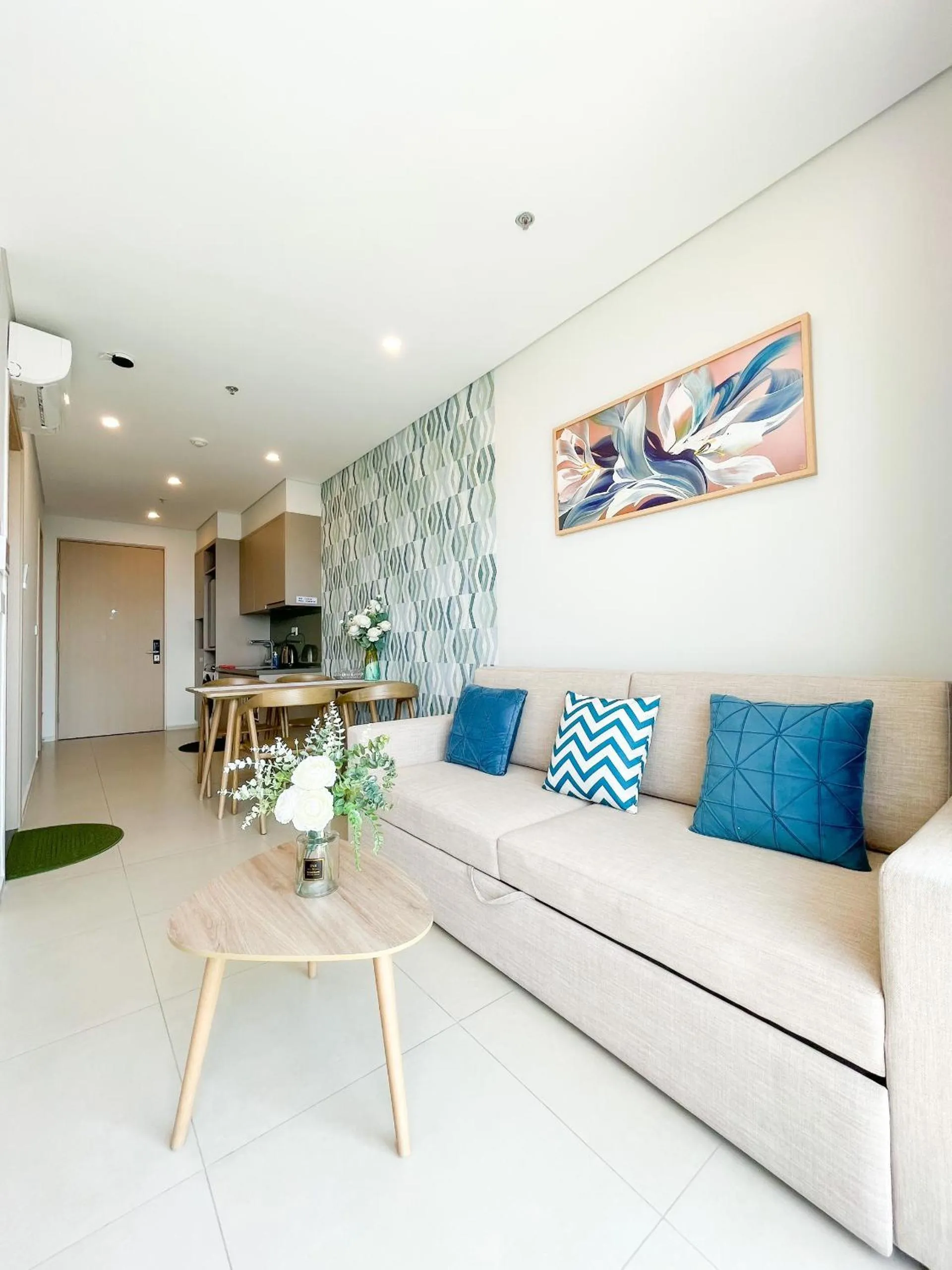 Kitchen or kitchenette in The Sóng Apartment Vũng Tàu - Mita House